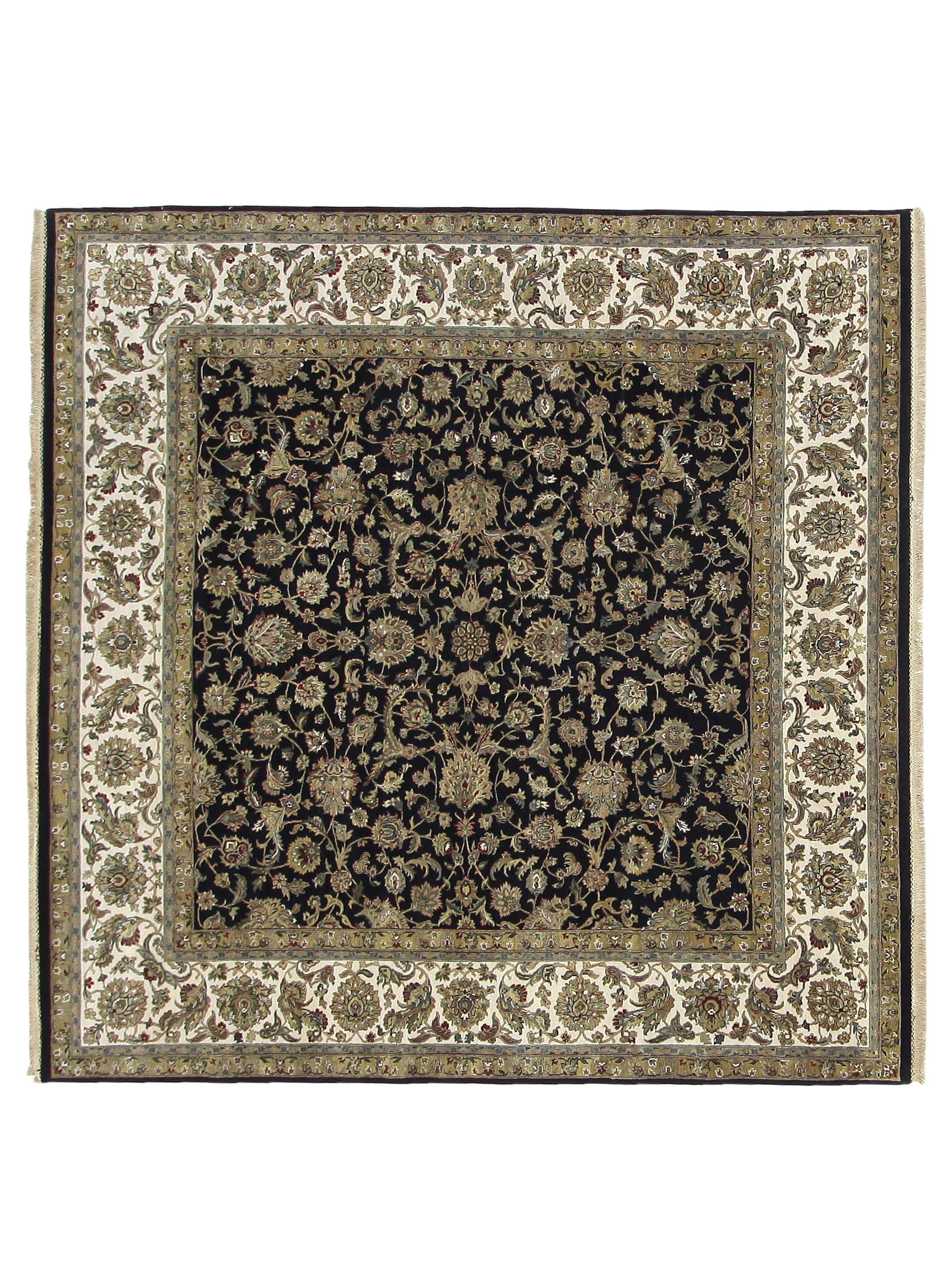 Crown Hand Knotted Black 10x10