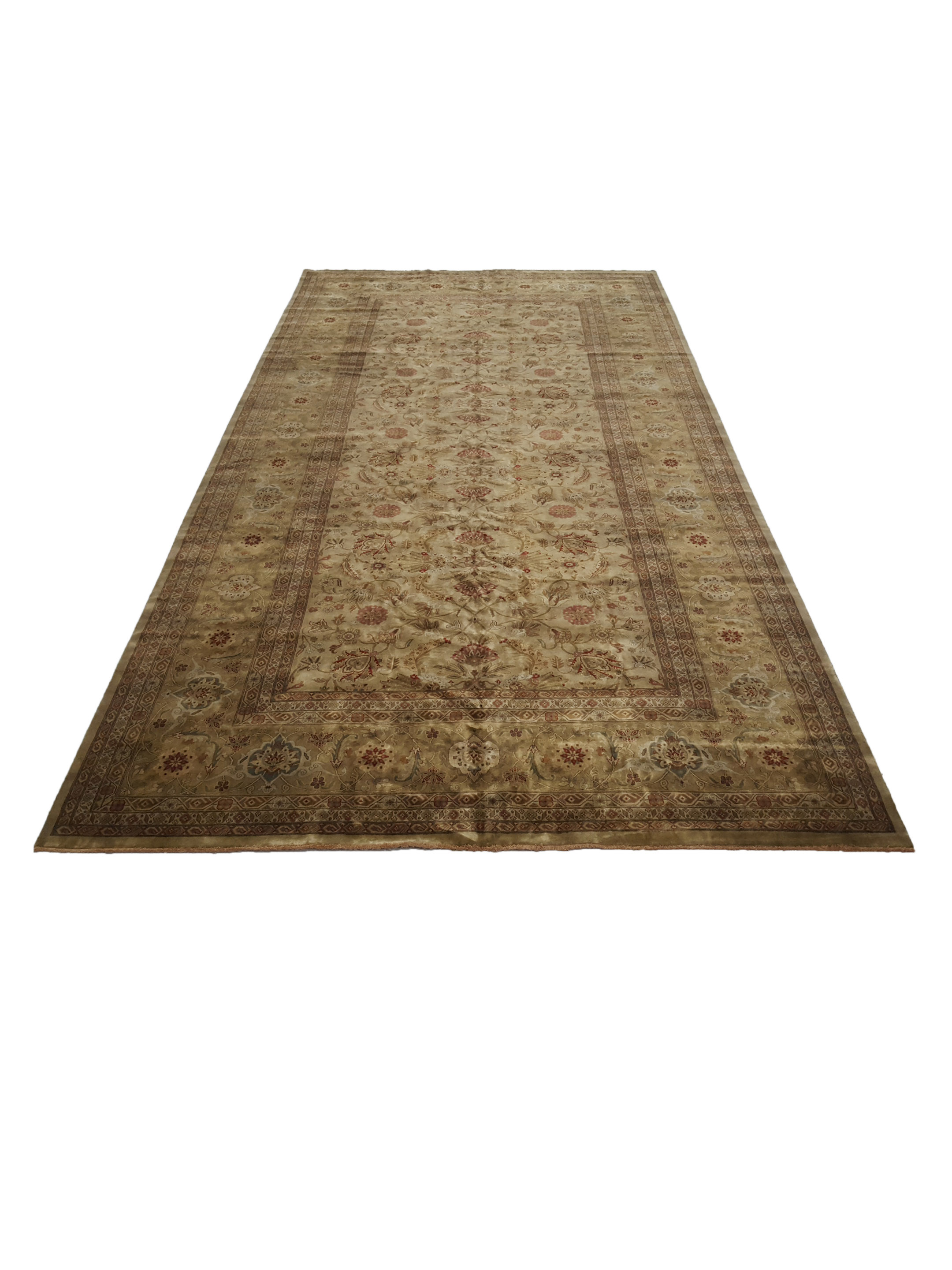 Serene Hand Knotted Beige 10x19 - Image 2 of 6