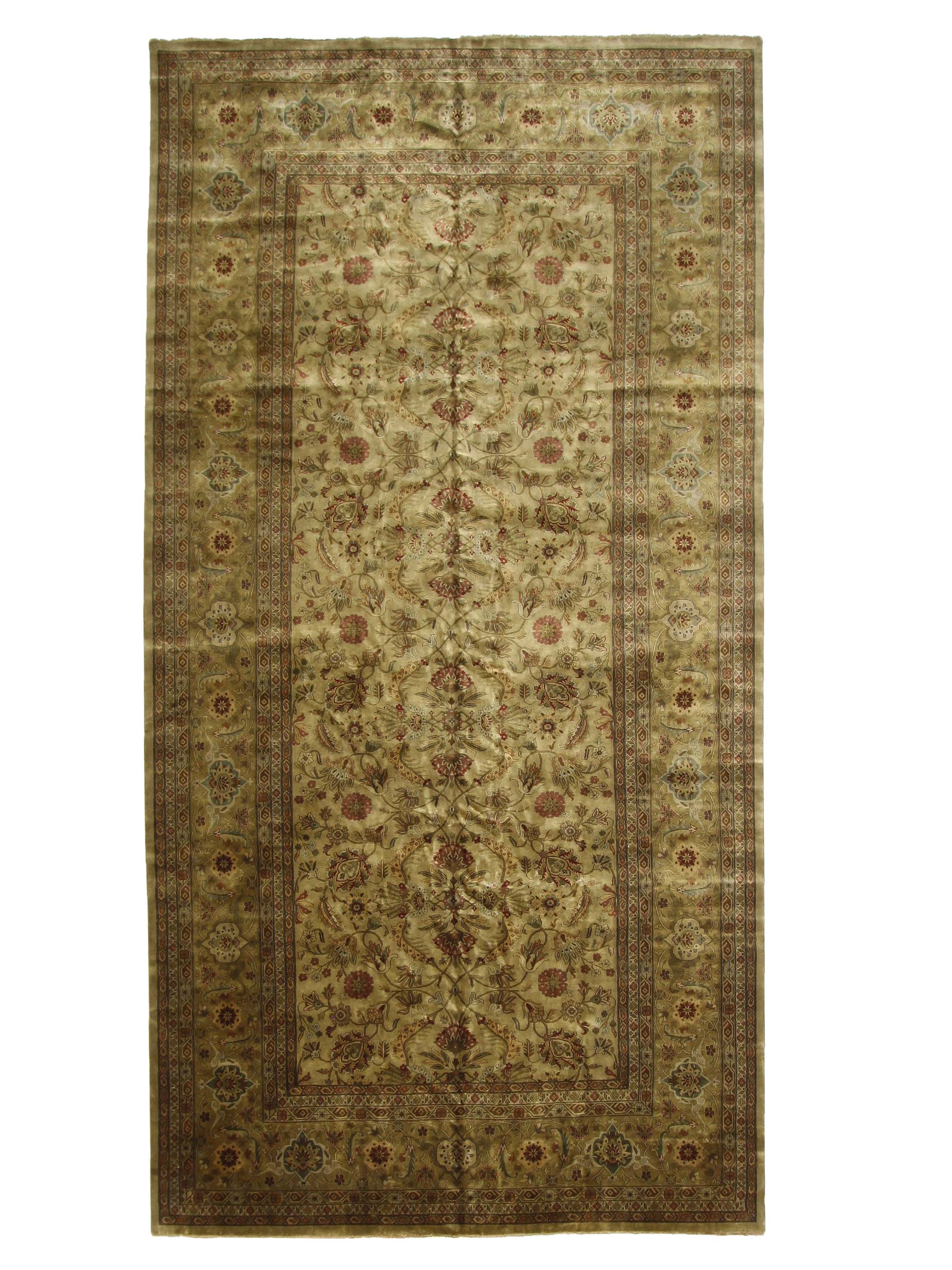 Serene Hand Knotted Beige 10x19