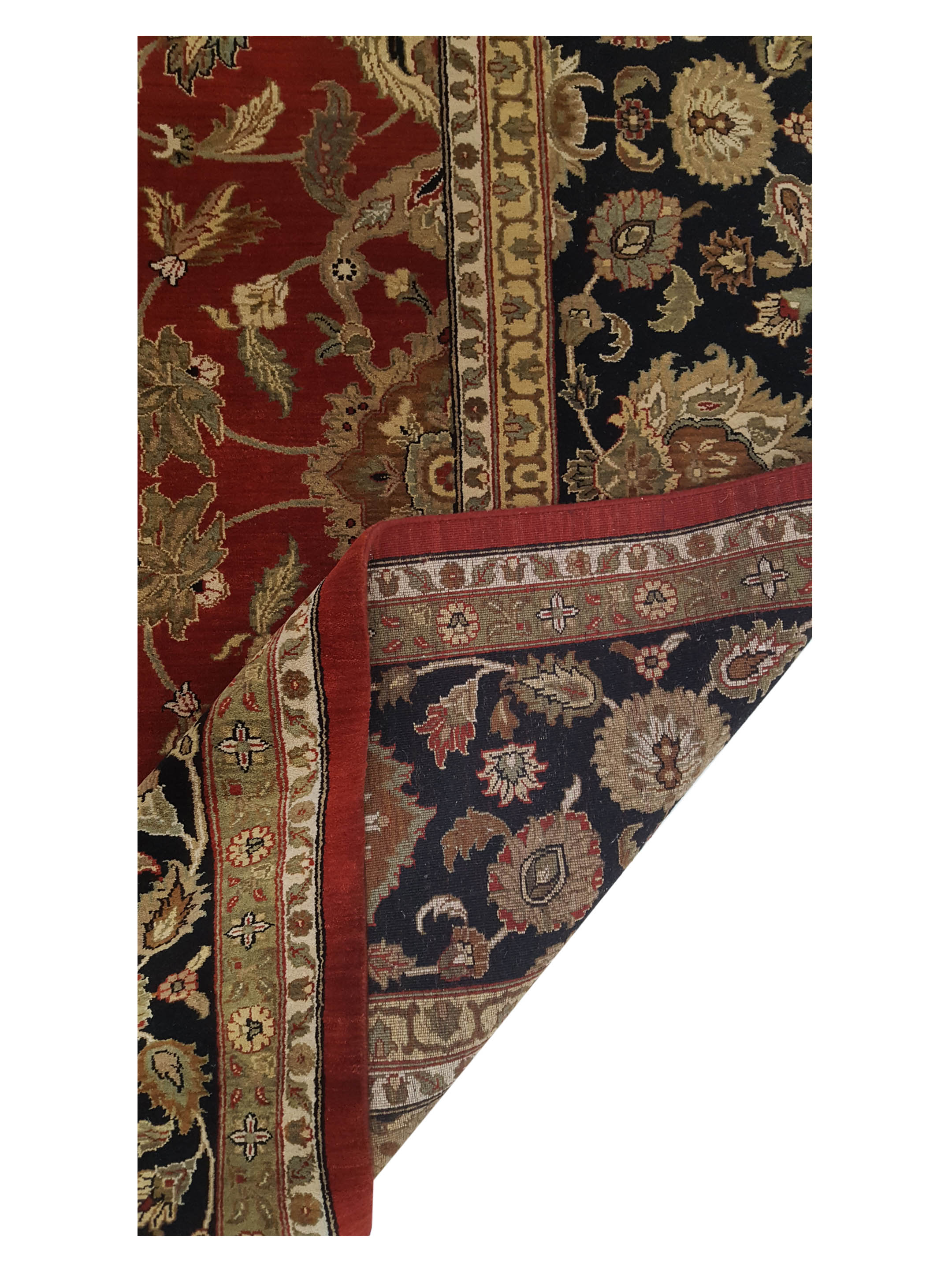 Crown Hand Knotted Red 12x12 - Image 3 of 6