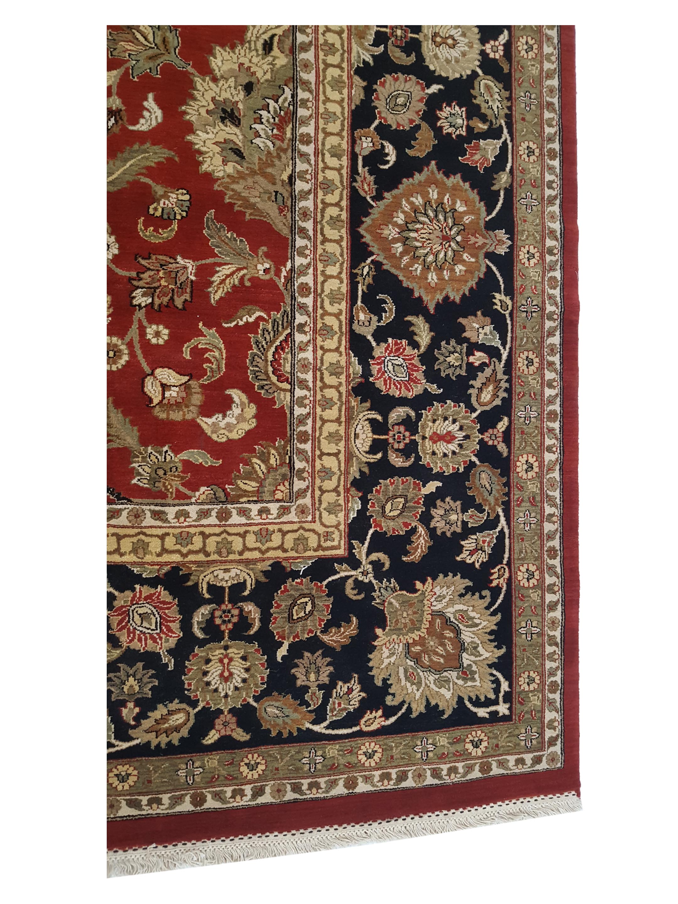 Crown Hand Knotted Red 12x12 - Image 4 of 6