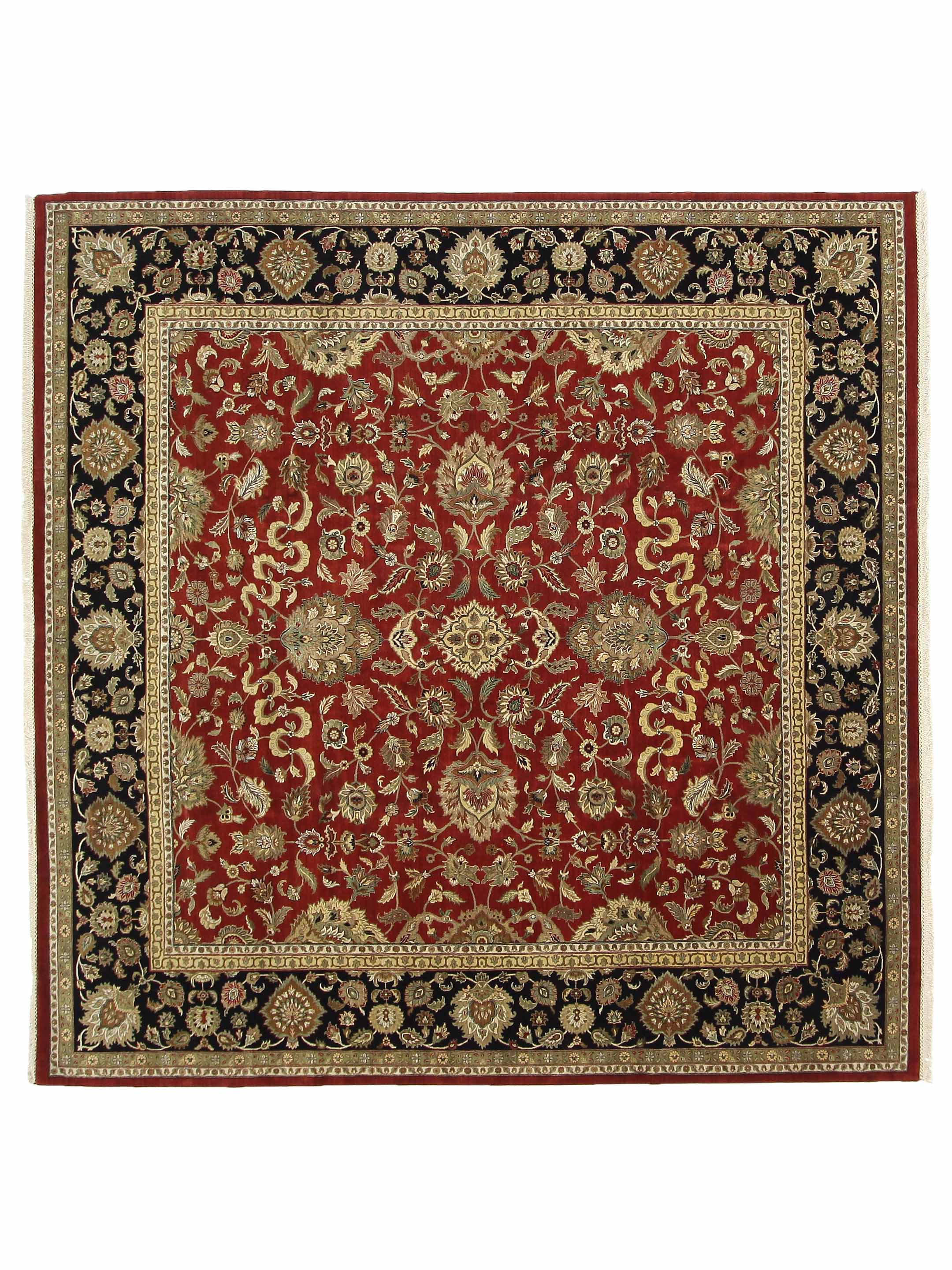 Crown Hand Knotted Red 12x12