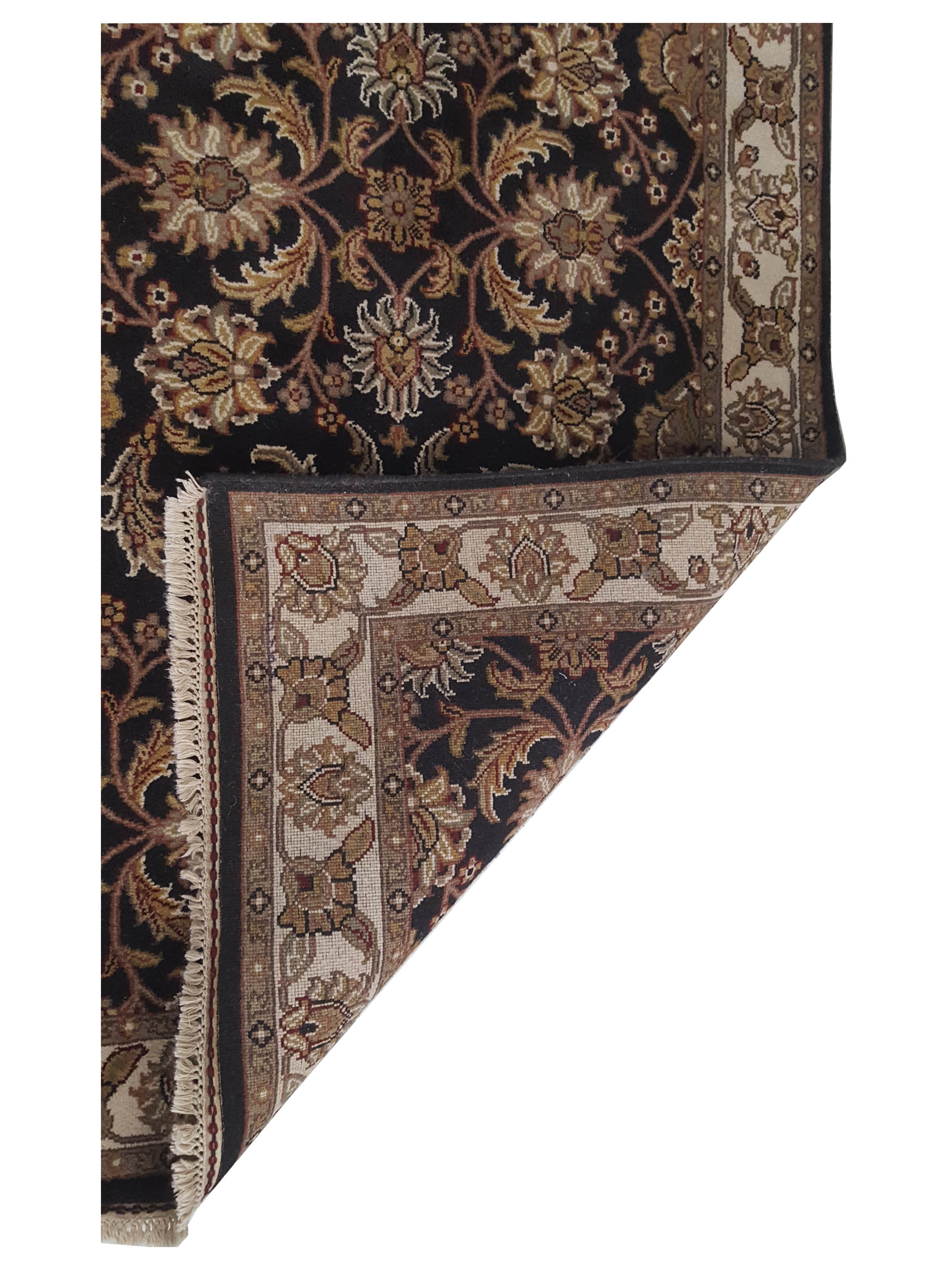 Royal Hand Knotted Black 4x12 - Image 3 of 3