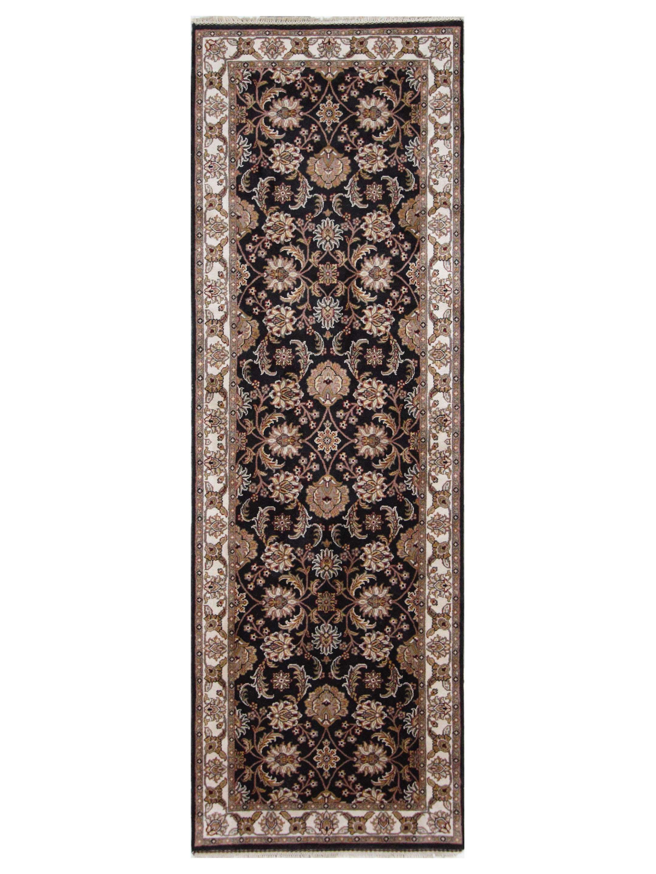 Royal Hand Knotted Black 4x12