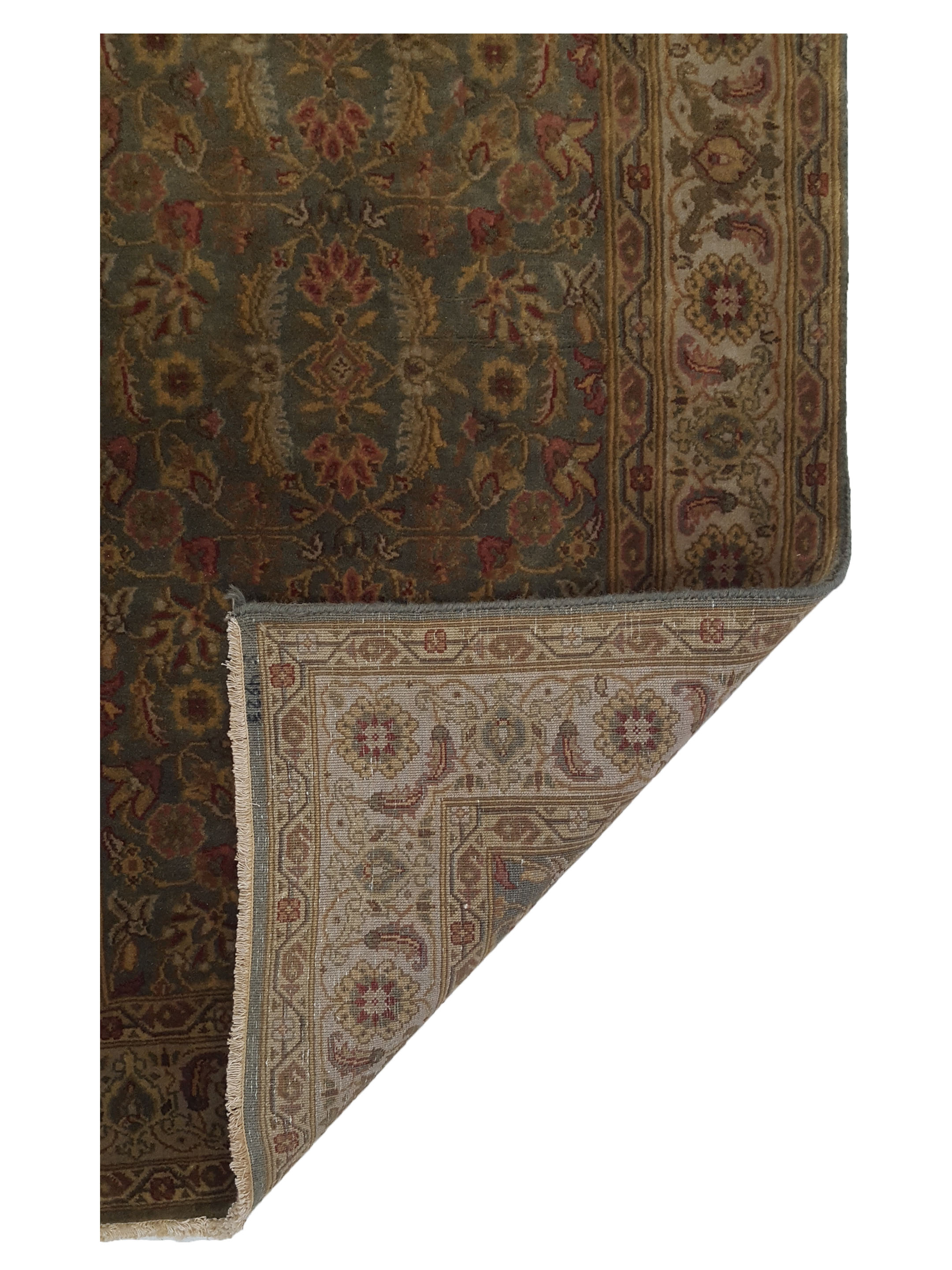 Serene Hand Knotted Green 3x12 - Image 2 of 2