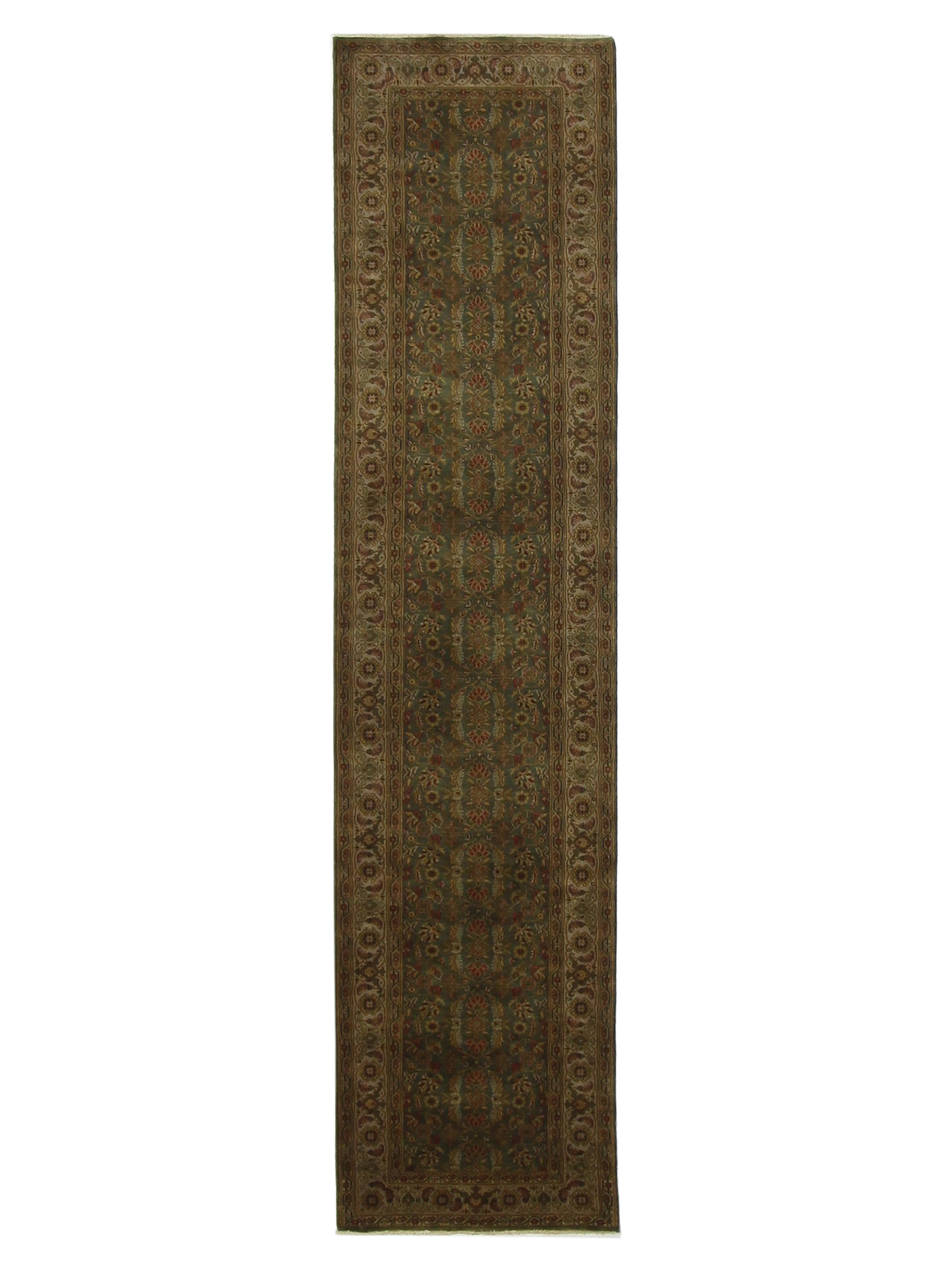 Serene Hand Knotted Green 3x12
