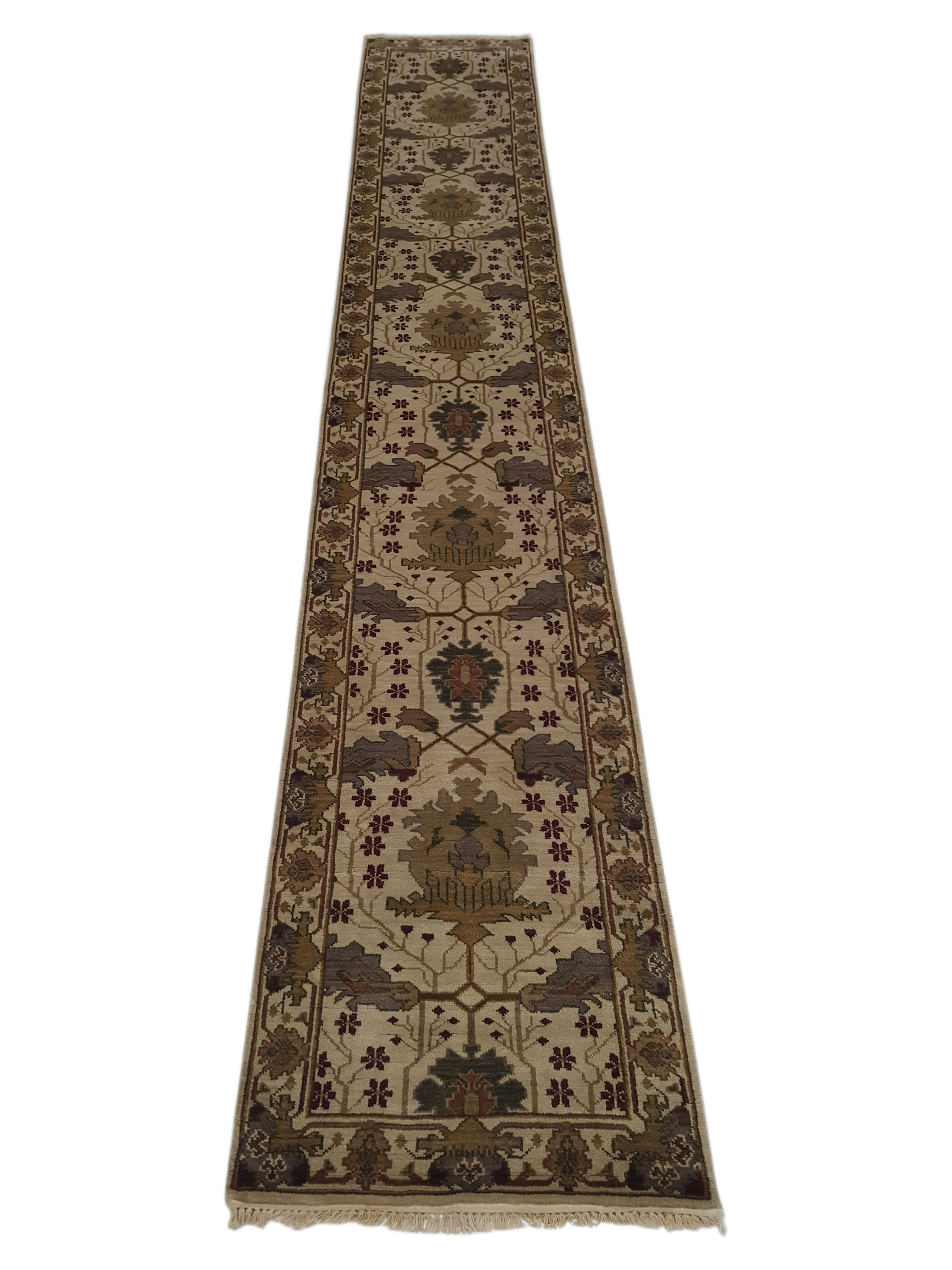 Tribal Hand Knotted Ivory 3x16 - Image 2 of 6