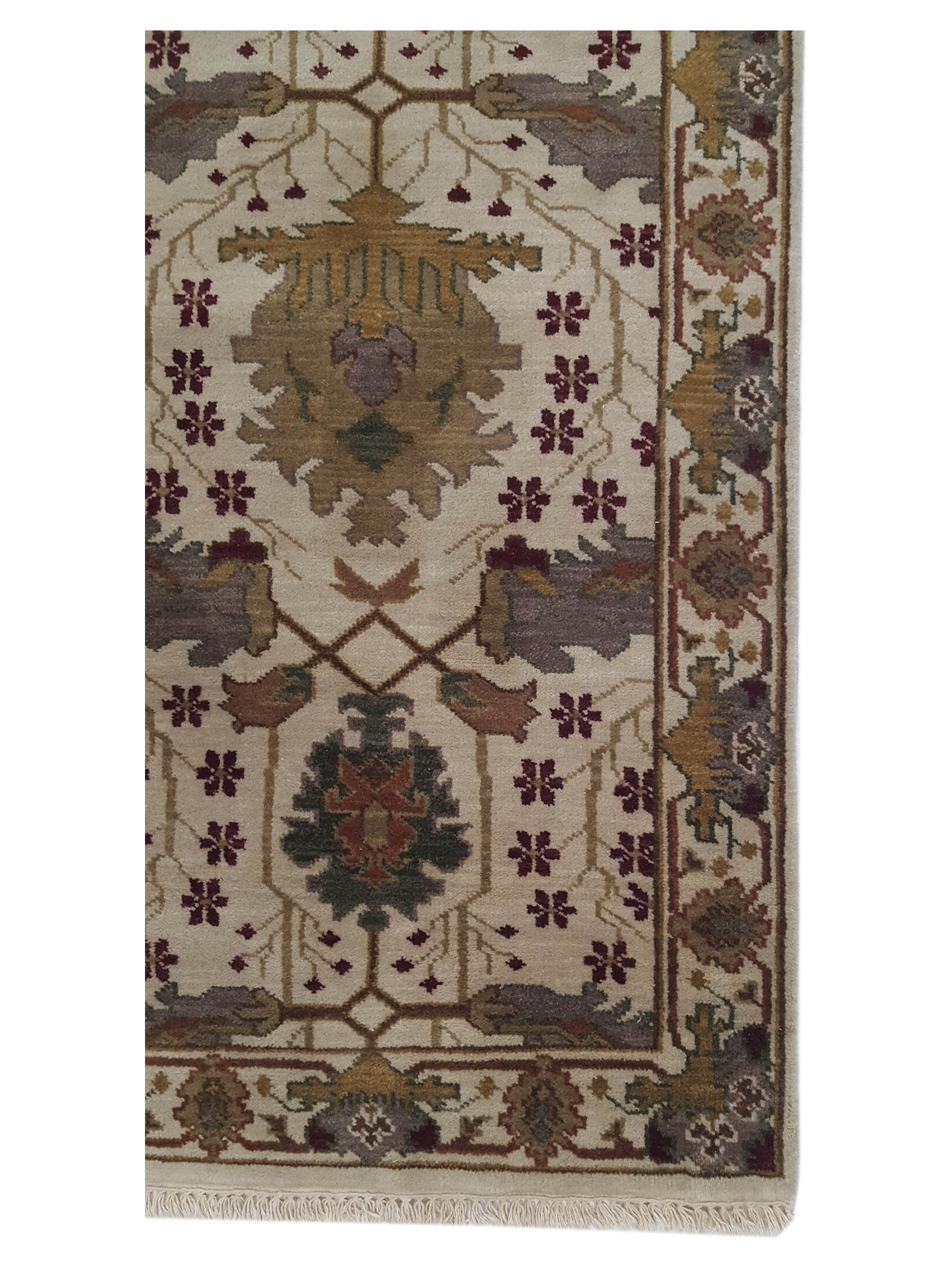 Tribal Hand Knotted Ivory 3x16 - Image 4 of 6
