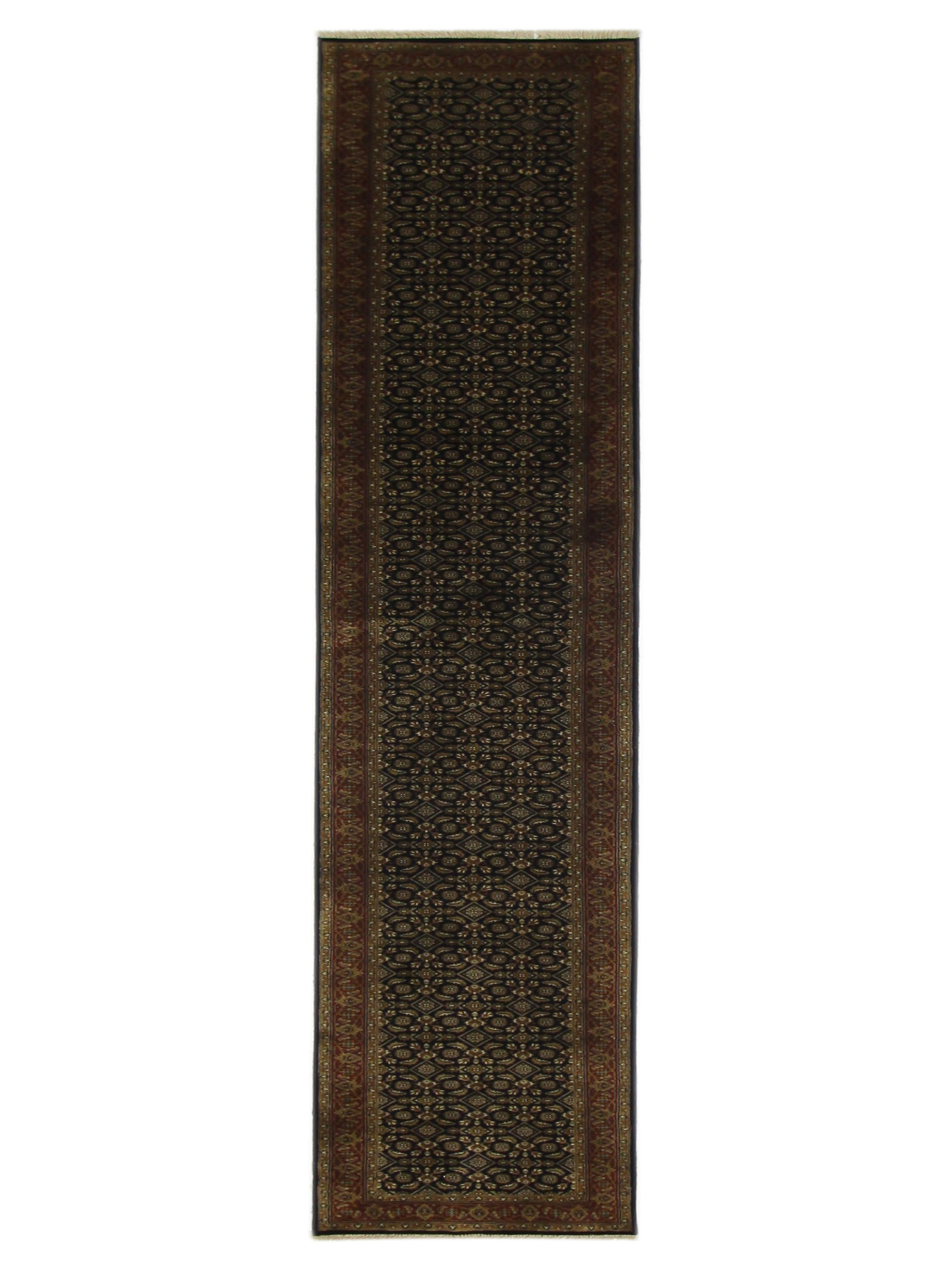 Serene Hand Knotted Black 2.6x16