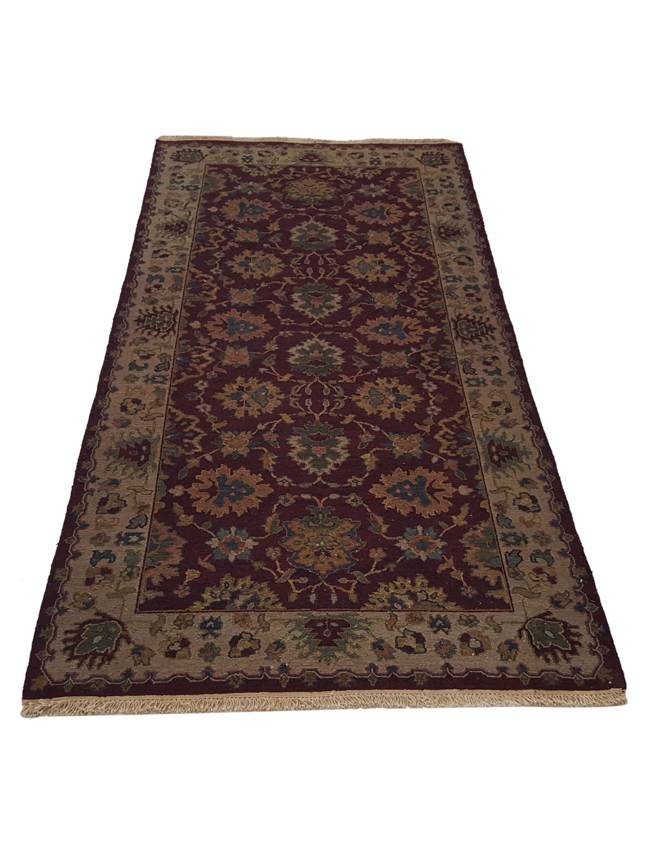 Summak Hand Knotted Burgundy 4x8 - Image 2 of 6