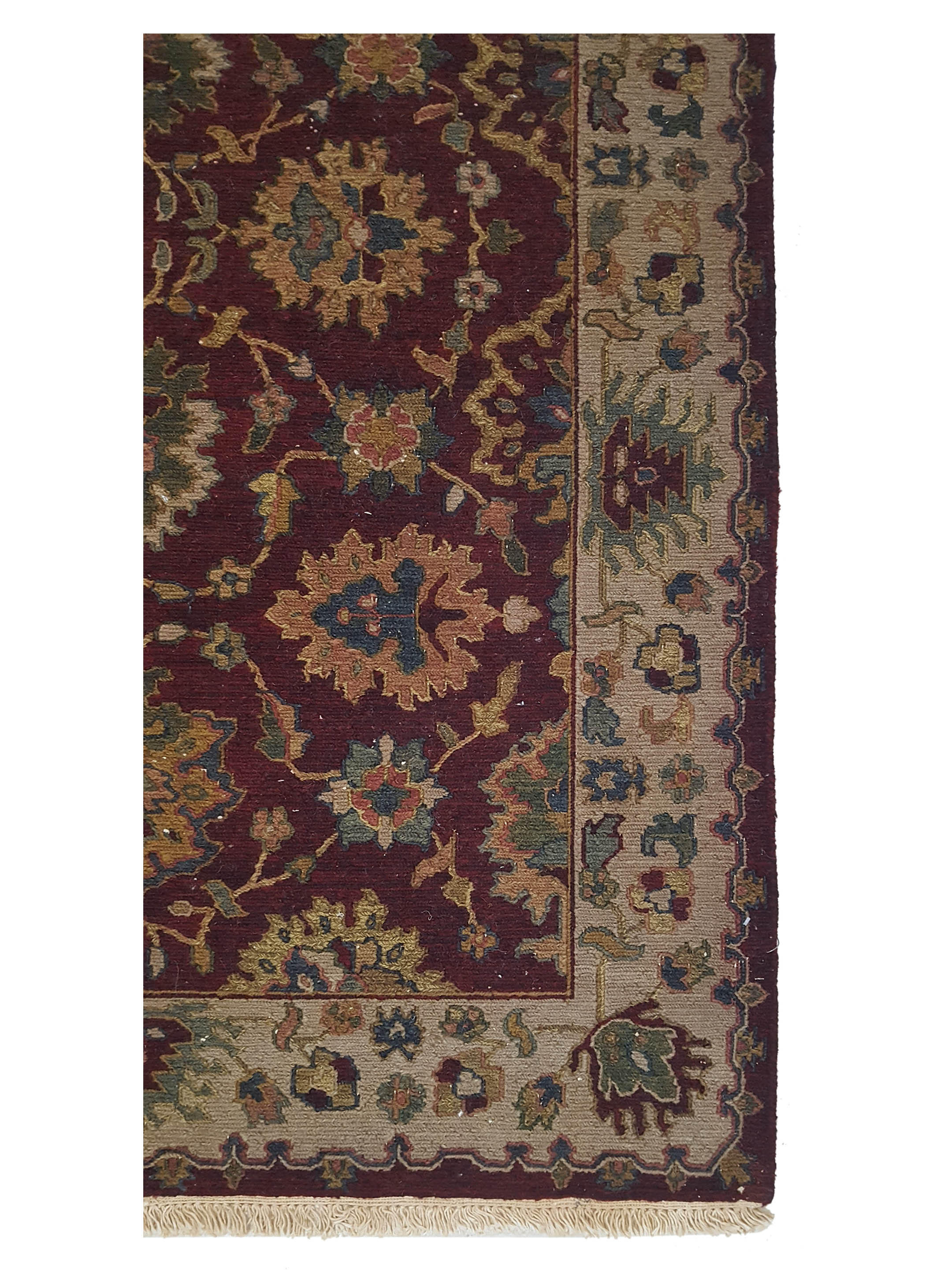 Summak Hand Knotted Burgundy 4x8 - Image 4 of 6