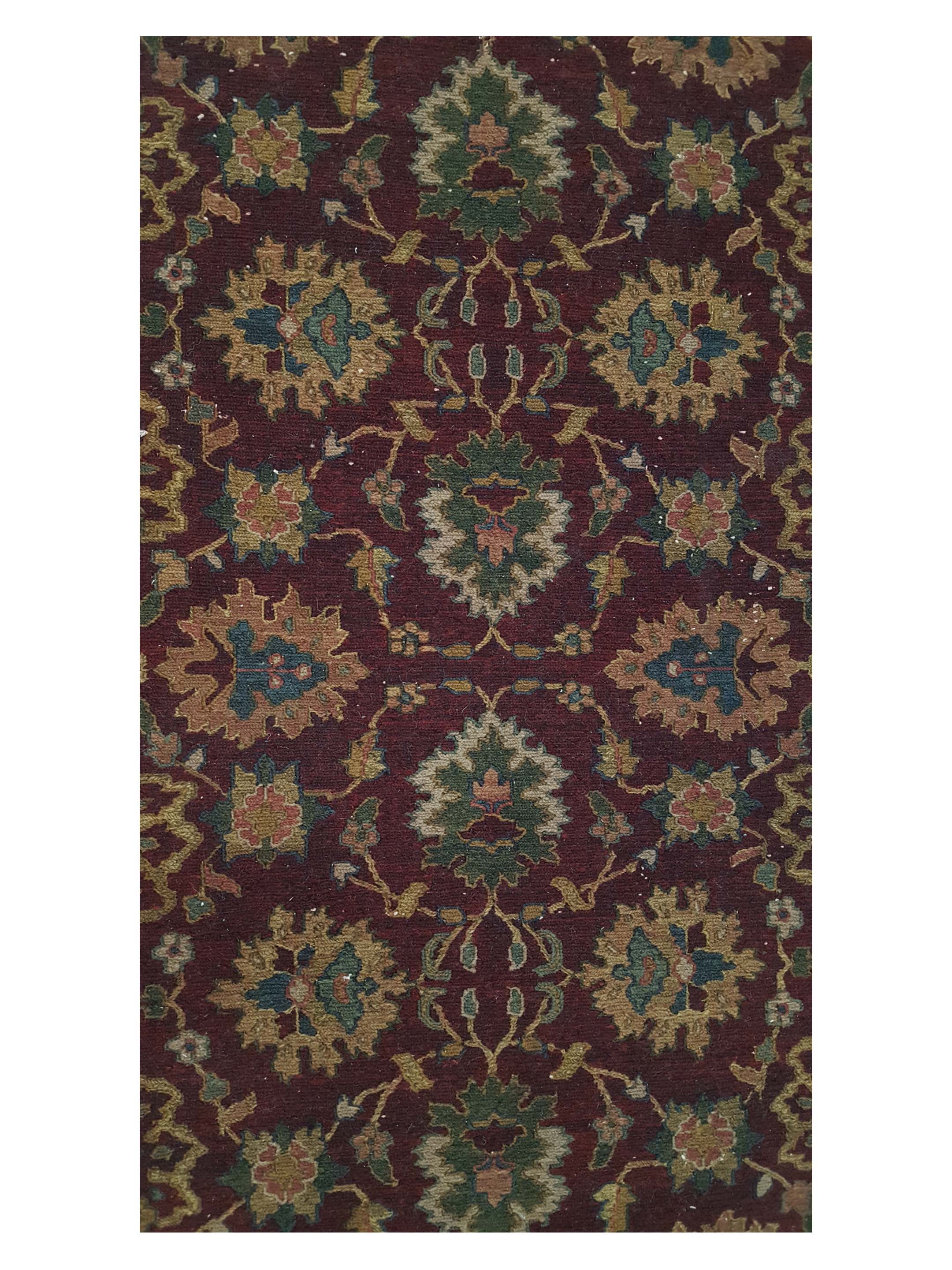 Summak Hand Knotted Burgundy 4x8 - Image 5 of 6
