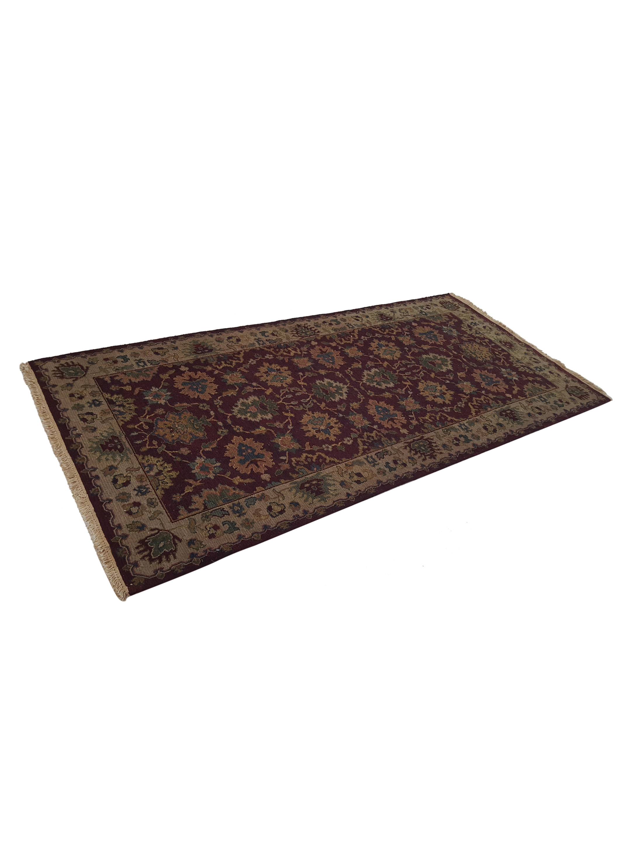 Summak Hand Knotted Burgundy 4x8 - Image 6 of 6
