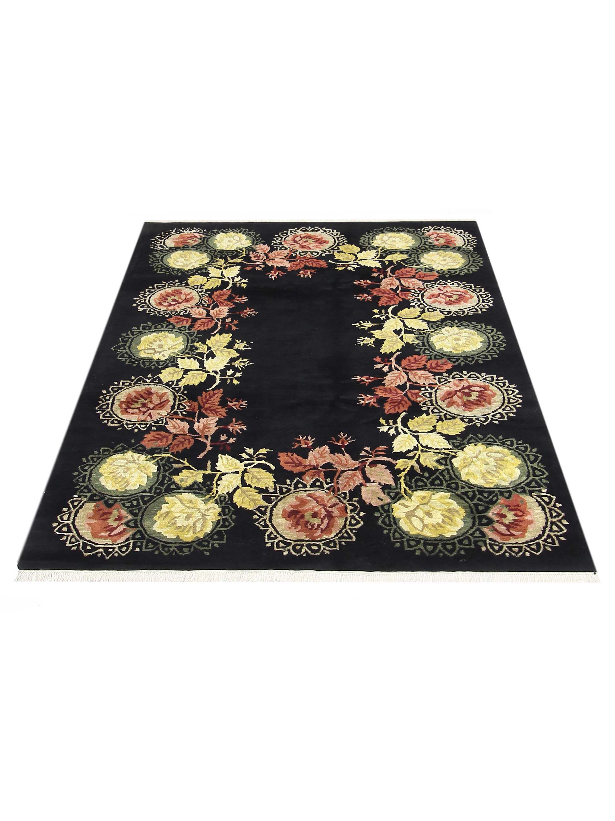 Gouri Ganga Hand Knotted Black 6x10 - Image 2 of 7