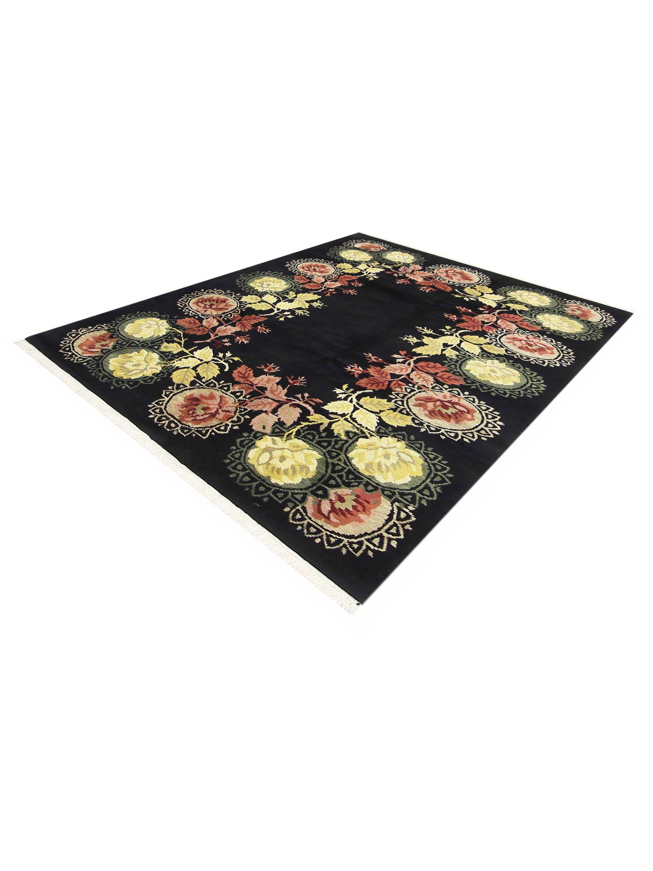 Gouri Ganga Hand Knotted Black 6x10 - Image 6 of 7