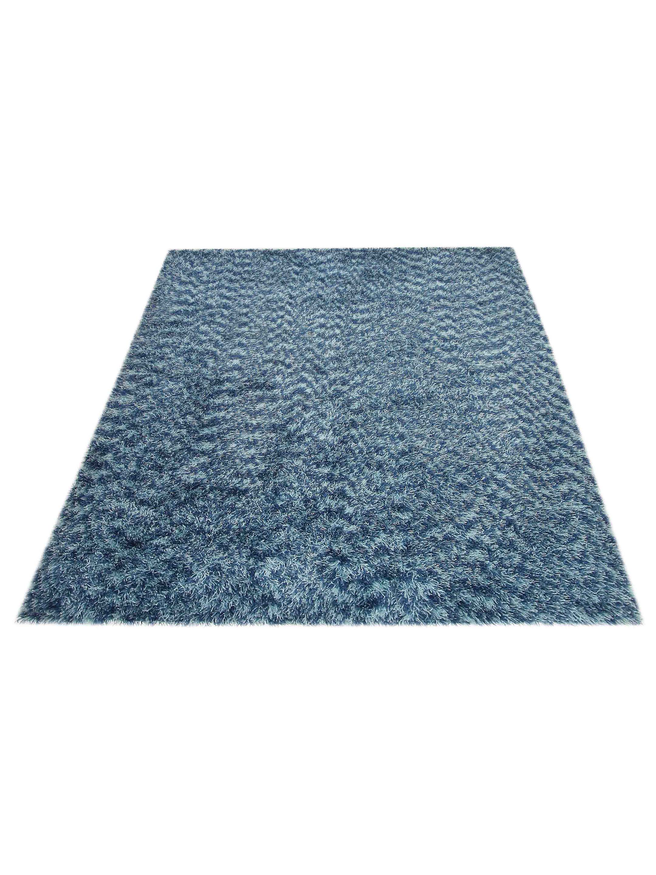 Shag Hand Woven Blue 8x10 - Image 2 of 6