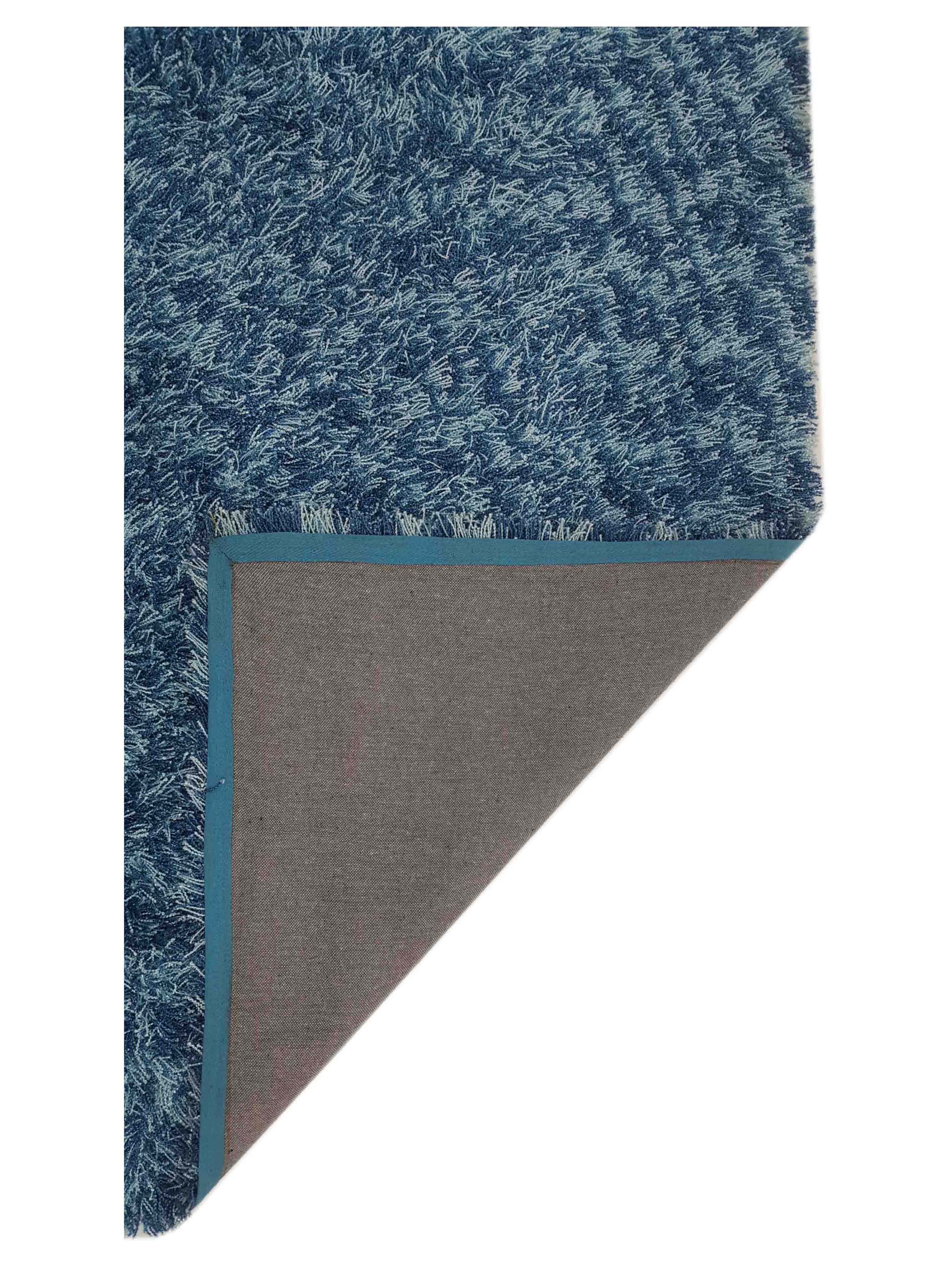 Shag Hand Woven Blue 8x10 - Image 3 of 6