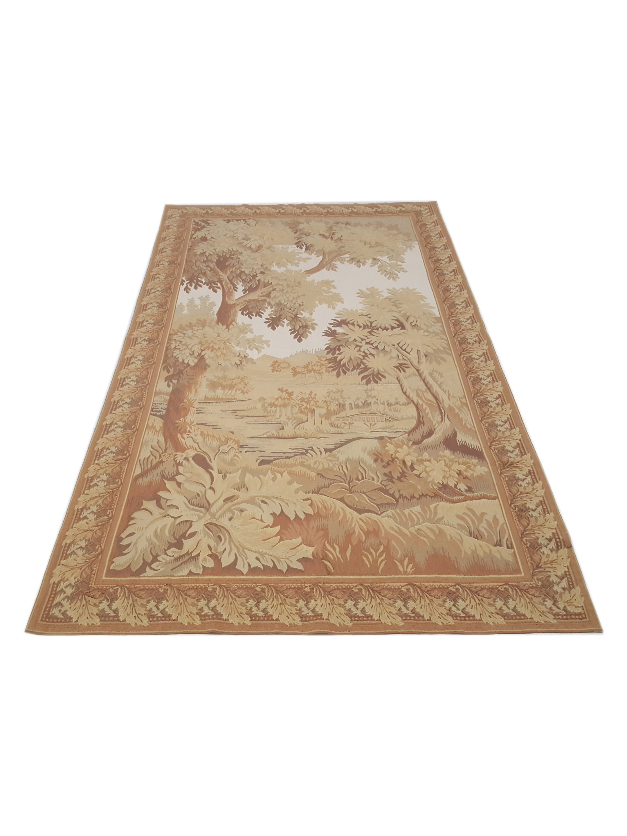 Tapestry Hand Knotted Ivory 5x7 - Image 2 of 6