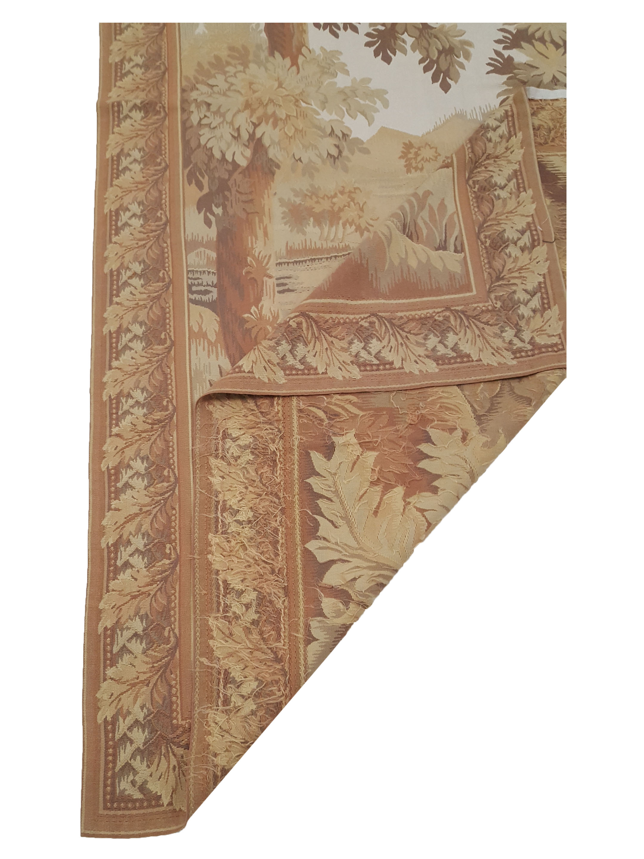 Tapestry Hand Knotted Ivory 5x7 - Image 3 of 6