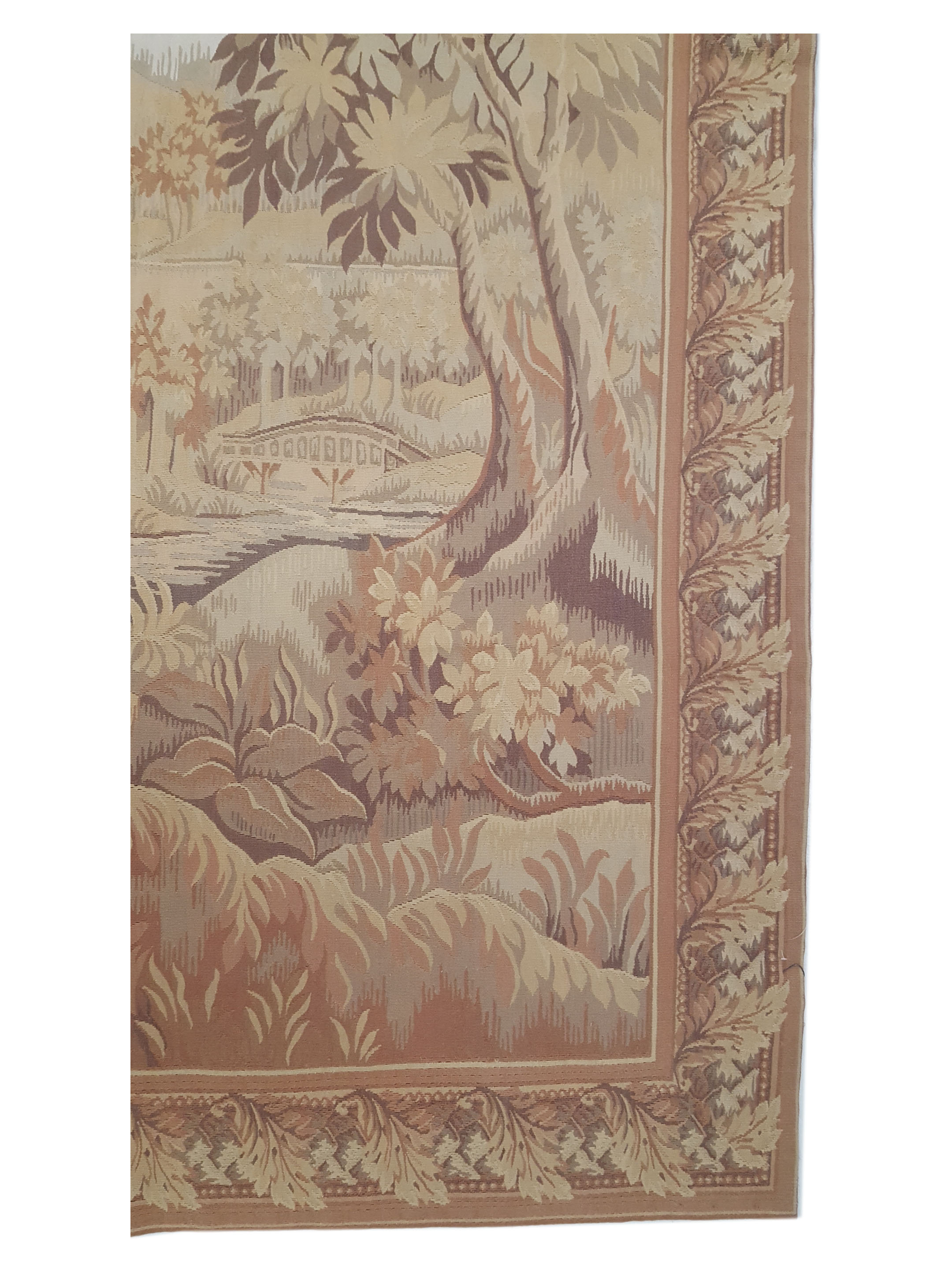 Tapestry Hand Knotted Ivory 5x7 - Image 4 of 6