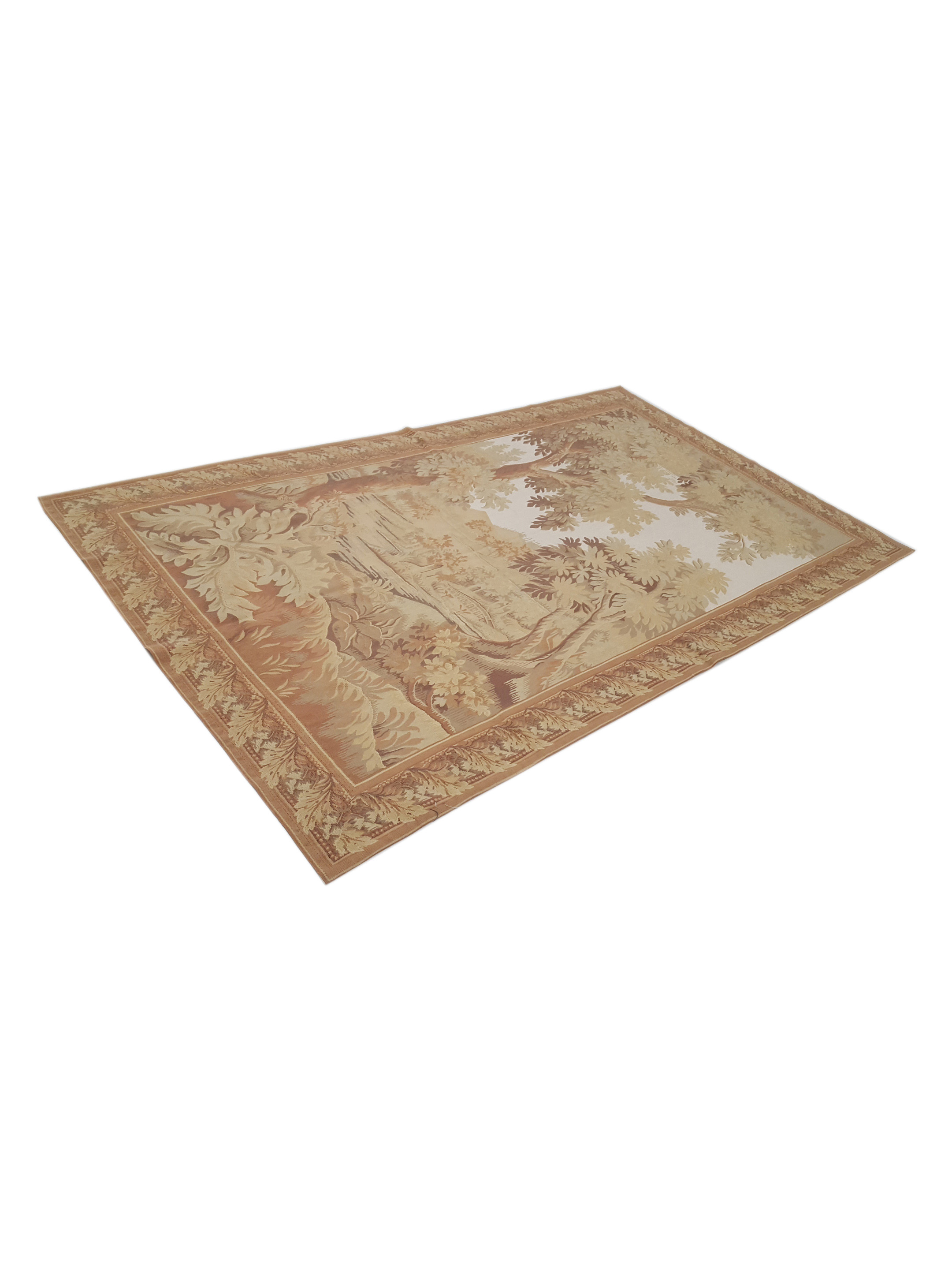 Tapestry Hand Knotted Ivory 5x7 - Image 6 of 6