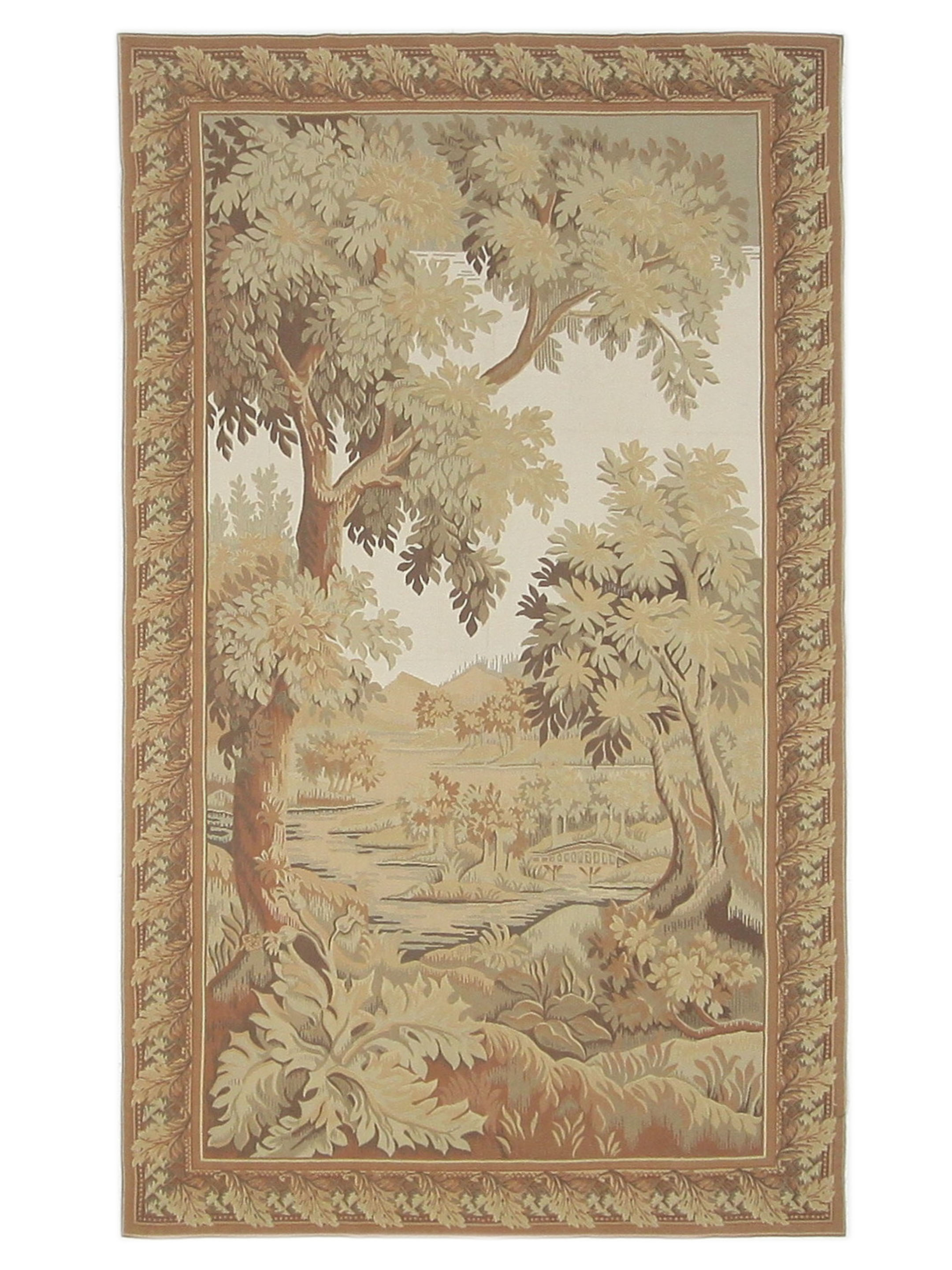 Tapestry Hand Knotted Ivory 5x7