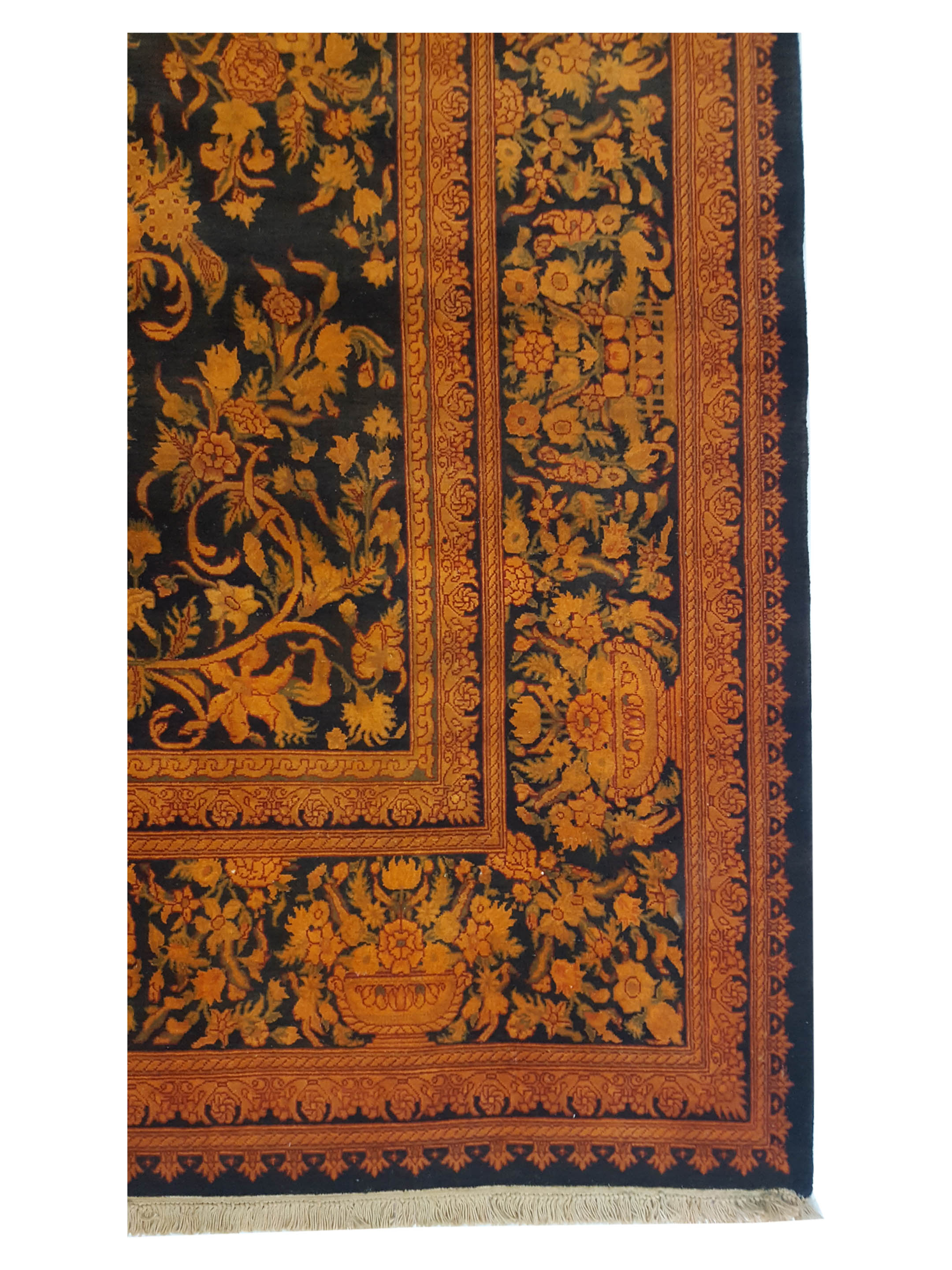 Classic Hand Knotted Black 9x12 - Image 4 of 6