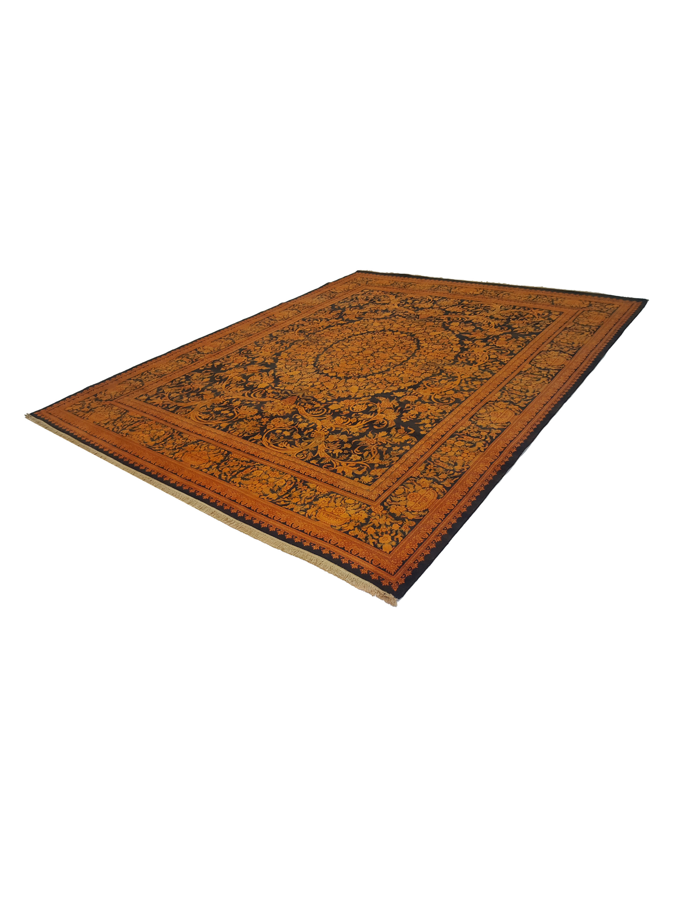Classic Hand Knotted Black 9x12 - Image 6 of 6