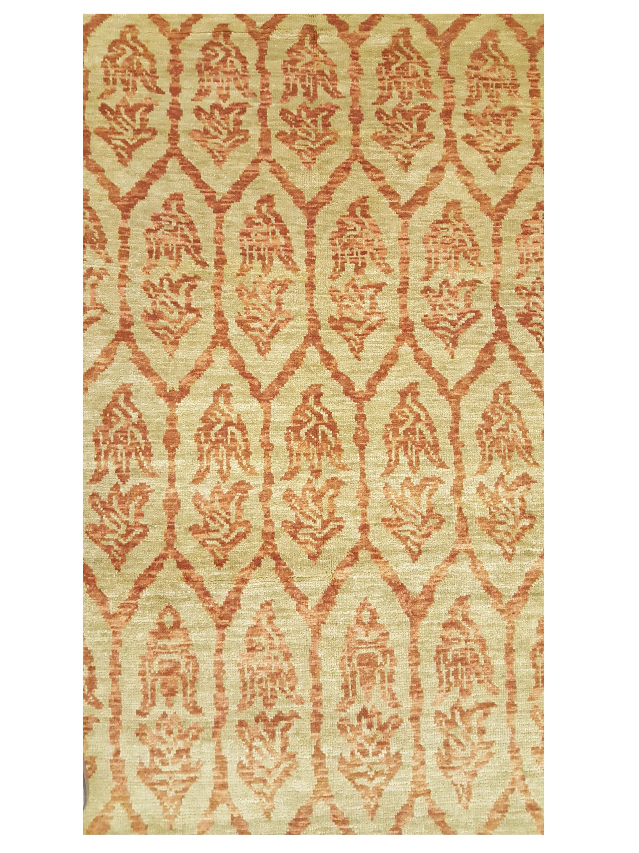 Ikat Hand Knotted Gold 8x10 - Image 4 of 5