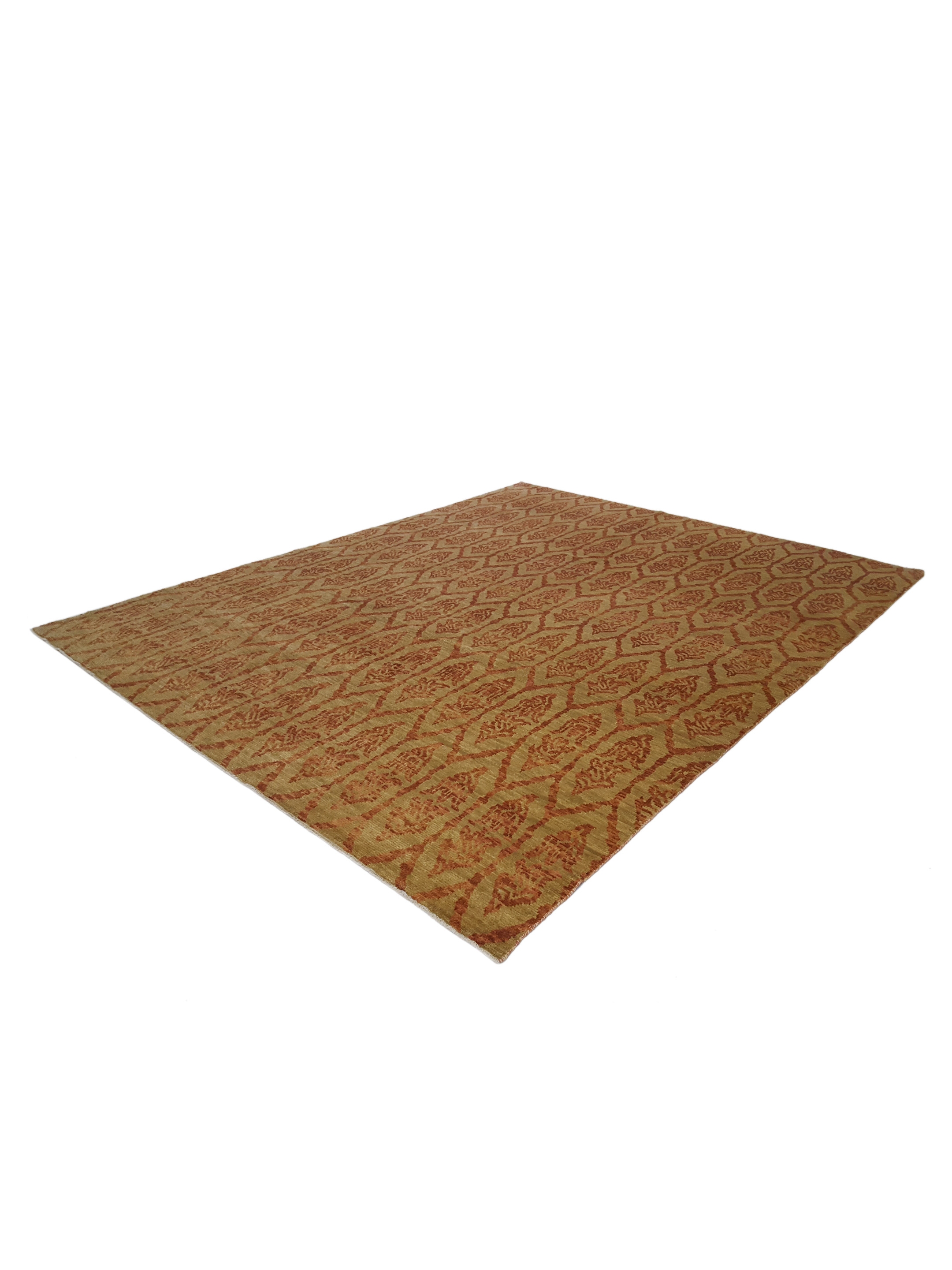Ikat Hand Knotted Gold 8x10 - Image 5 of 5