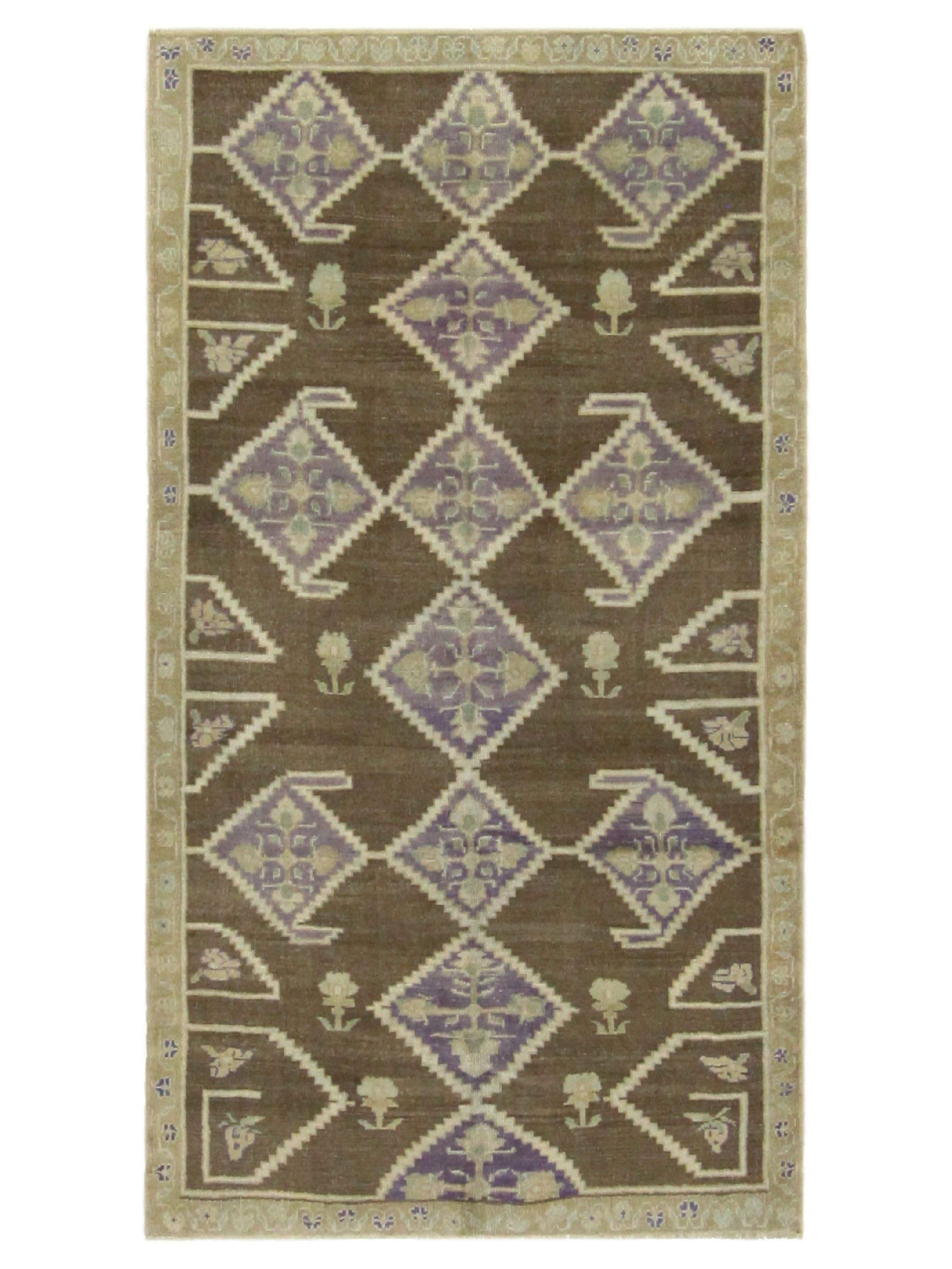 Anatolian Hand Knotted Brown 5x10