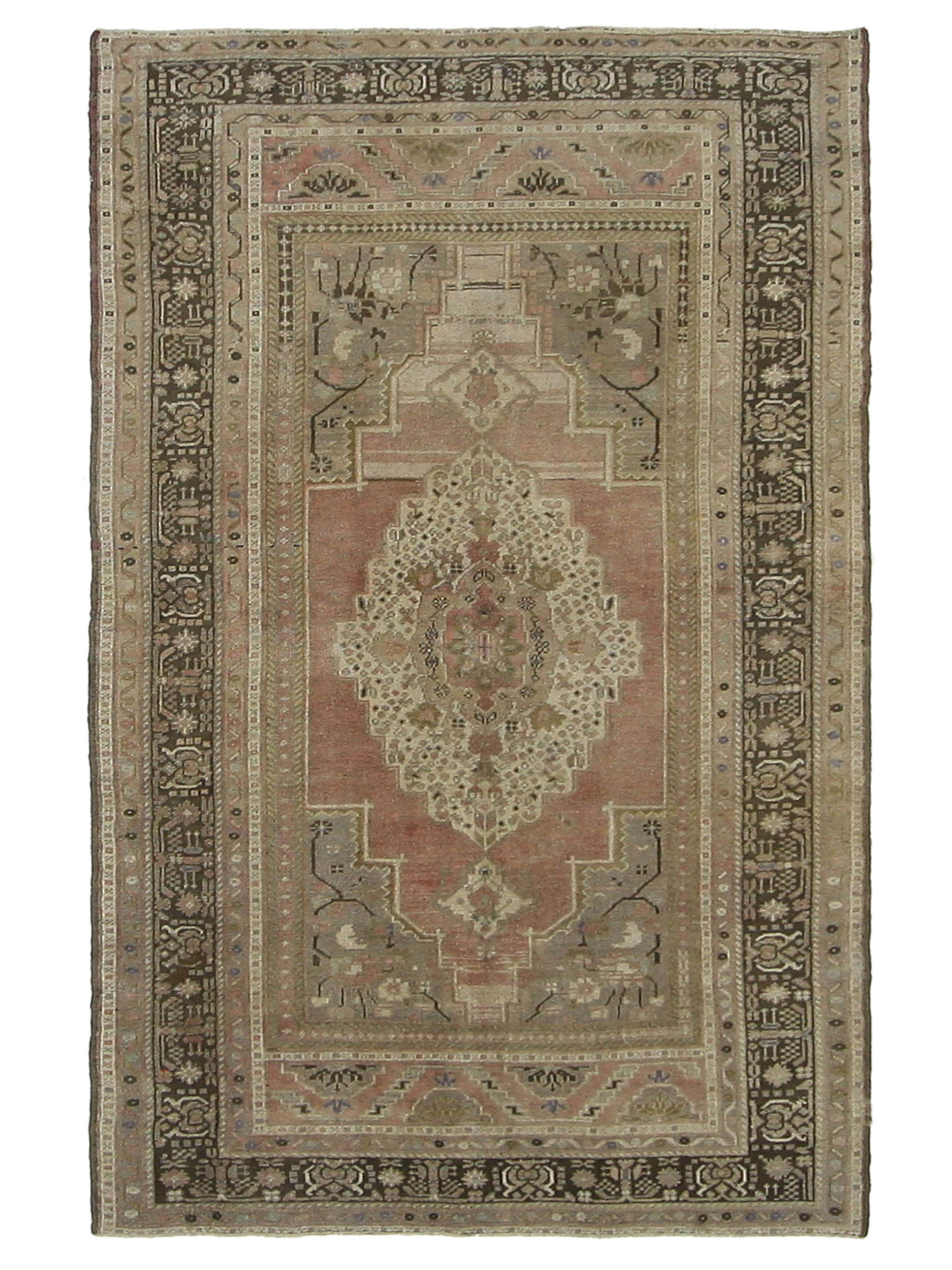 Anatolian Hand Knotted Coral 5x8