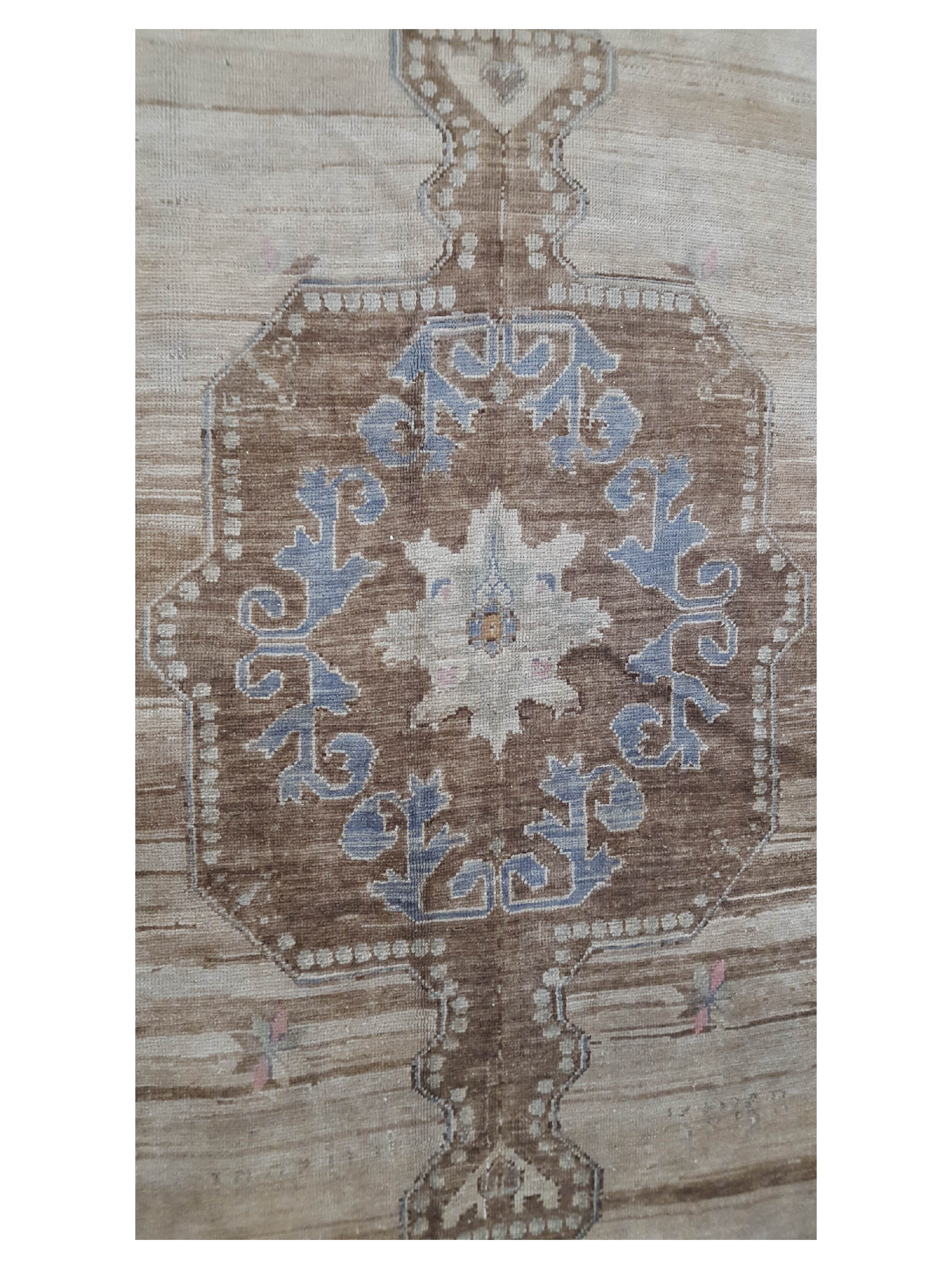 Anatolian Hand Knotted Camel 6x13 - Image 5 of 6
