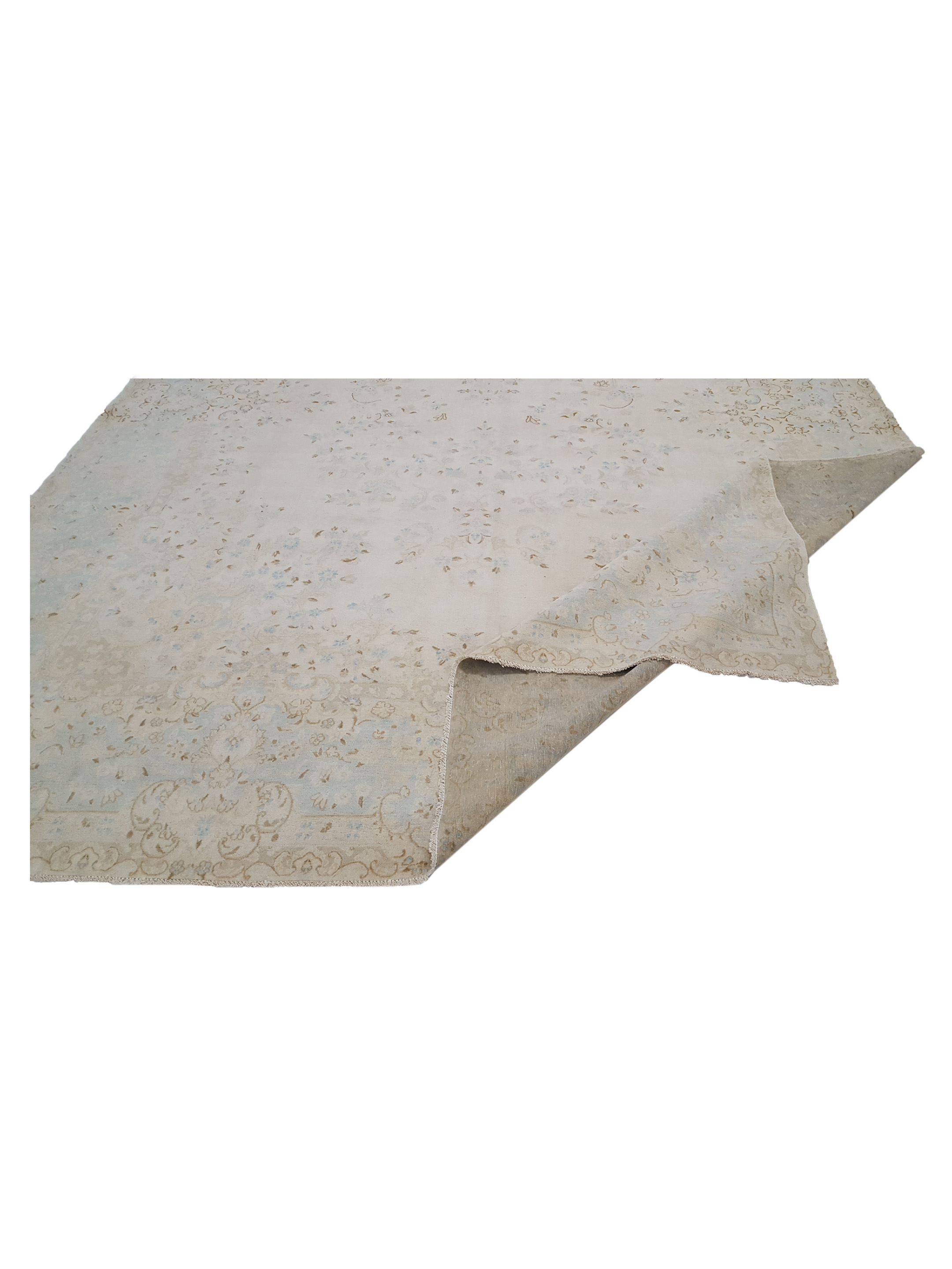 Kerman Hand Knotted Beige 10x19 - Image 3 of 7
