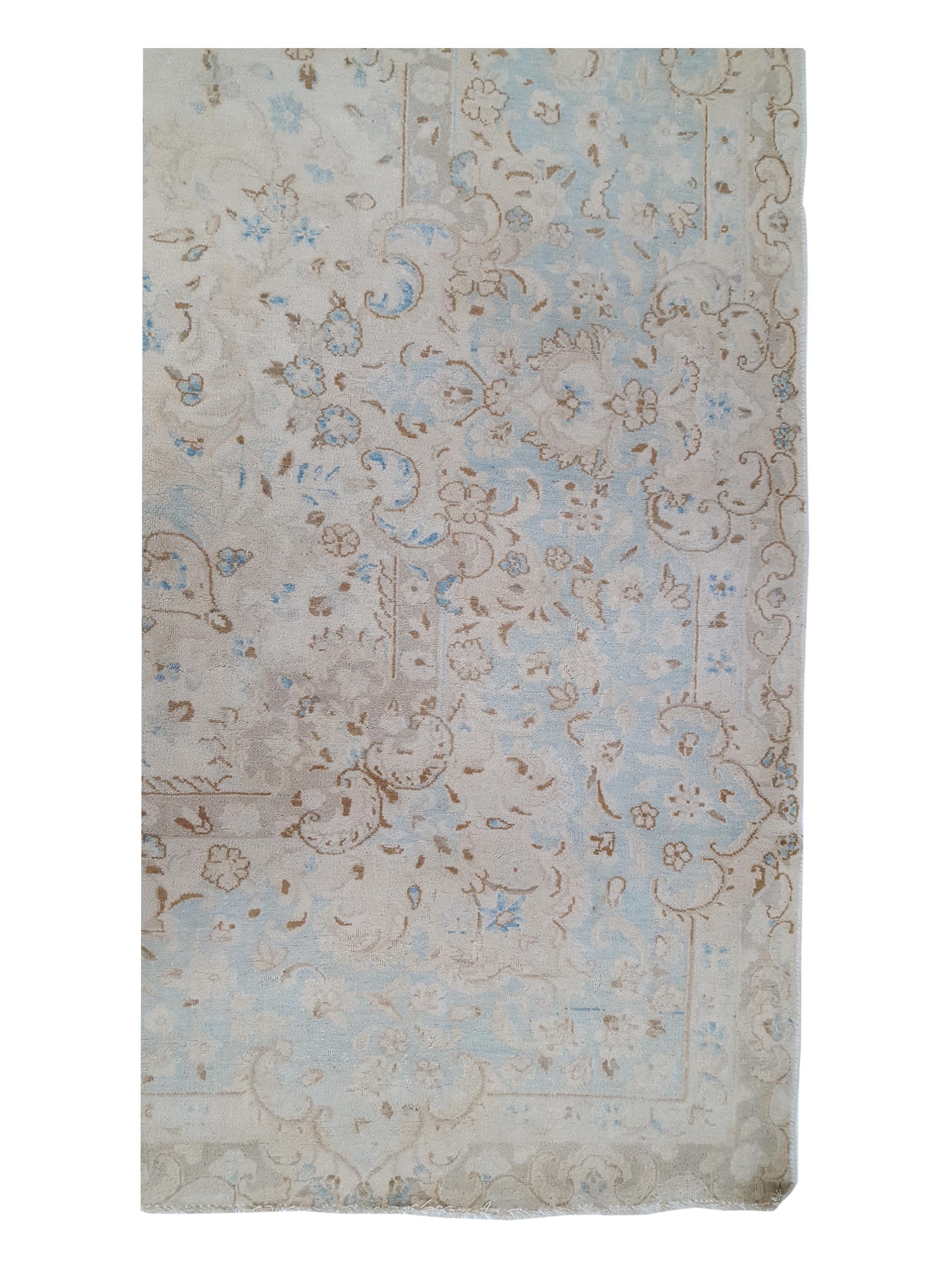 Kerman Hand Knotted Beige 10x19 - Image 4 of 7
