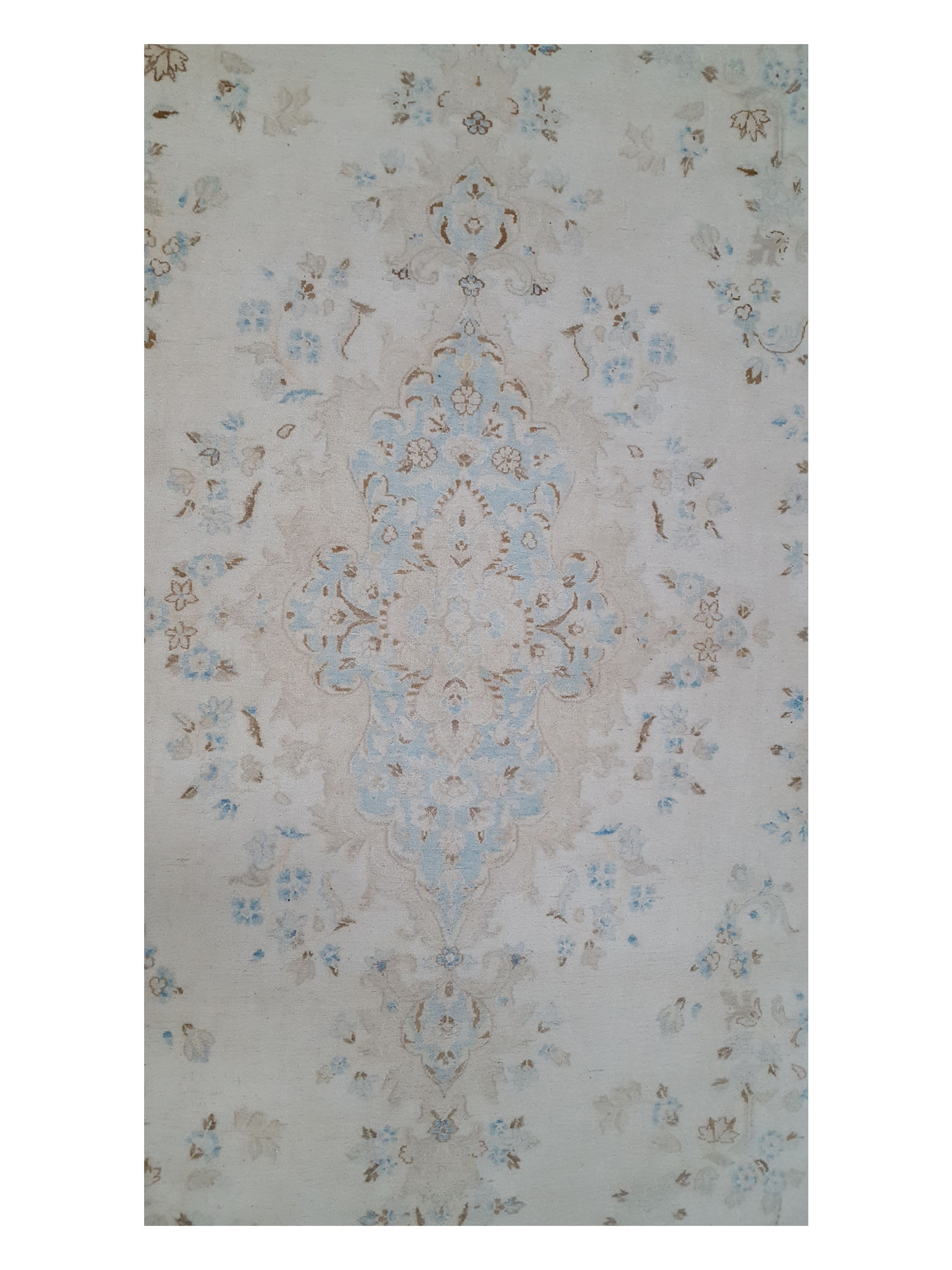 Kerman Hand Knotted Beige 10x19 - Image 5 of 7