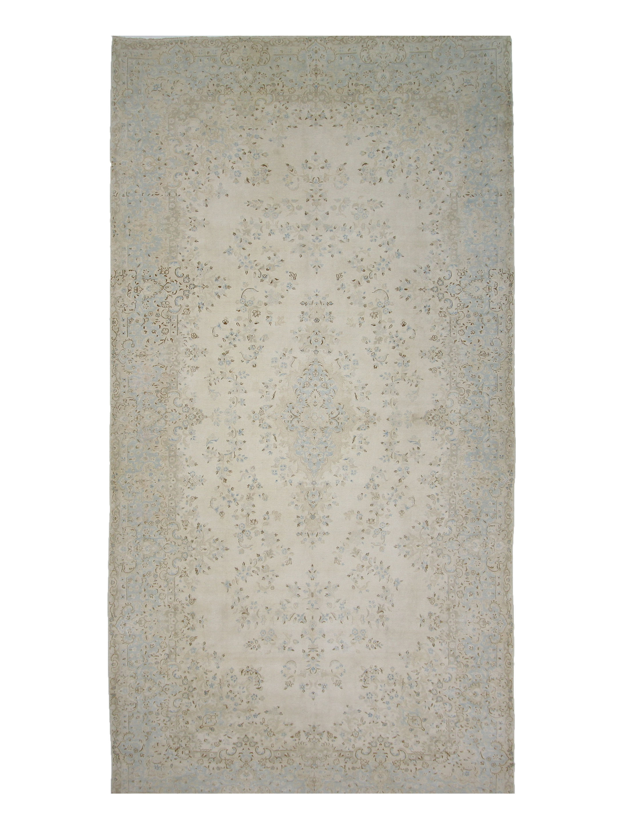 Kerman Hand Knotted Beige 10x19