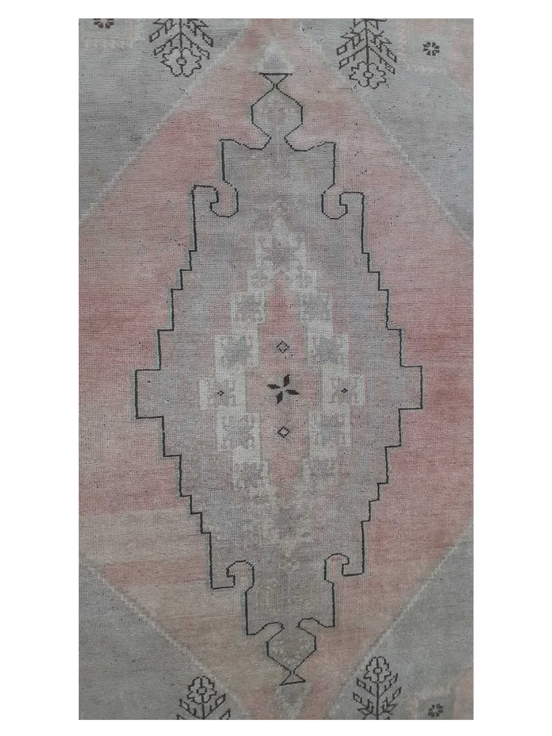 Anatolian Hand Knotted Coral 5x7 - Image 5 of 6