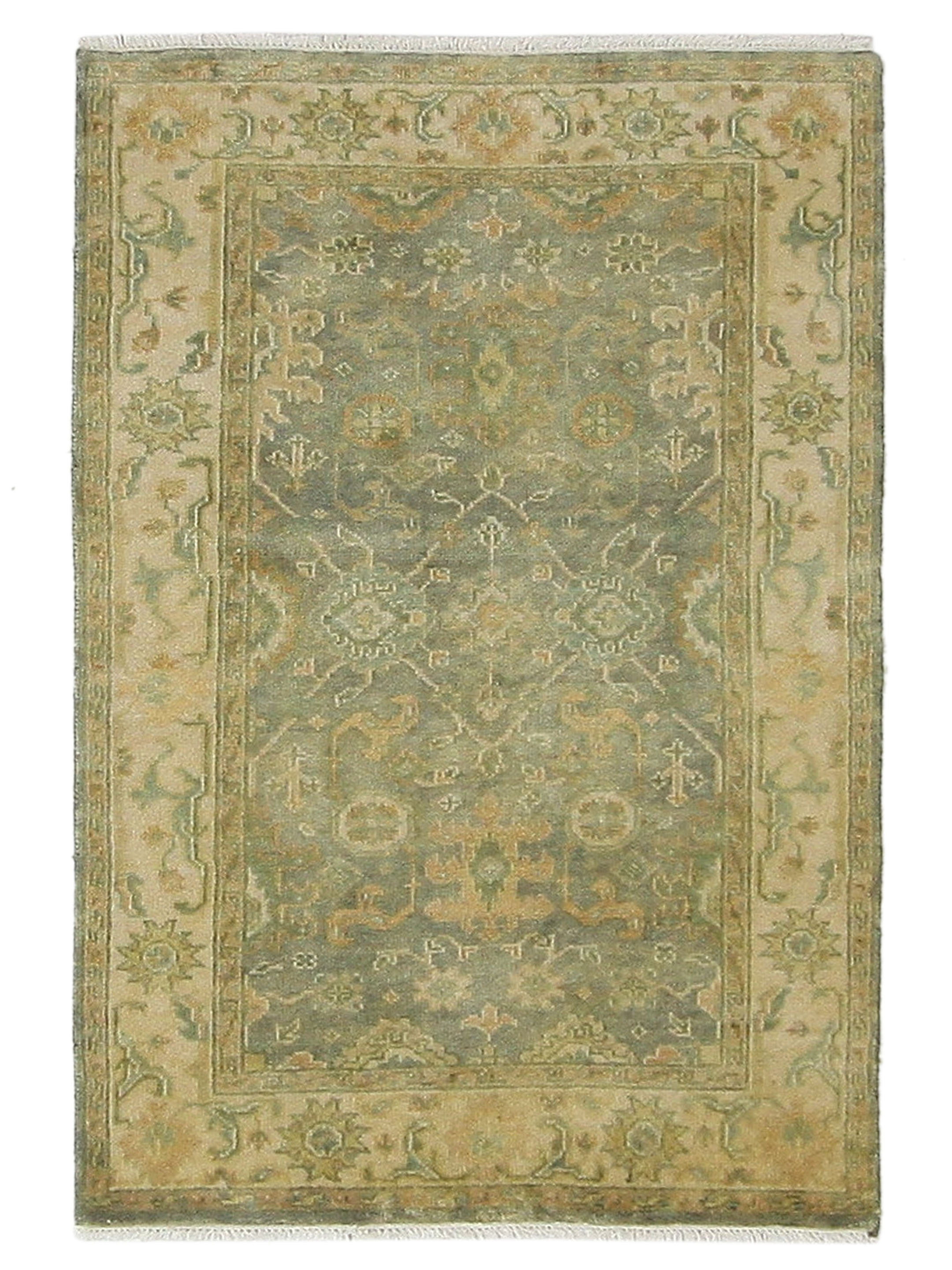 Marco Hand Knotted Lt.Green 4x6