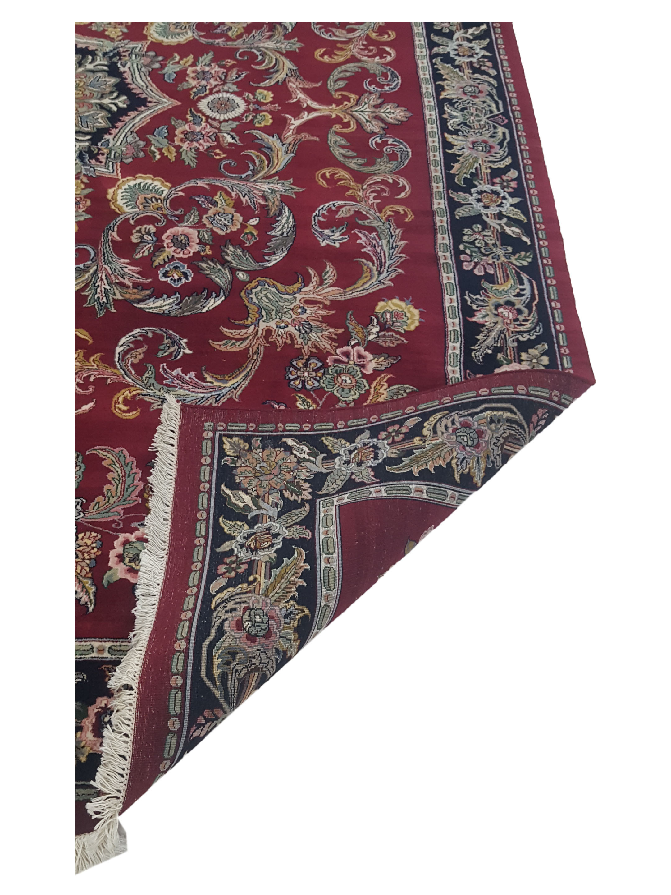 Loom Hand Knotted Burgundy 9x12 - Image 3 of 6