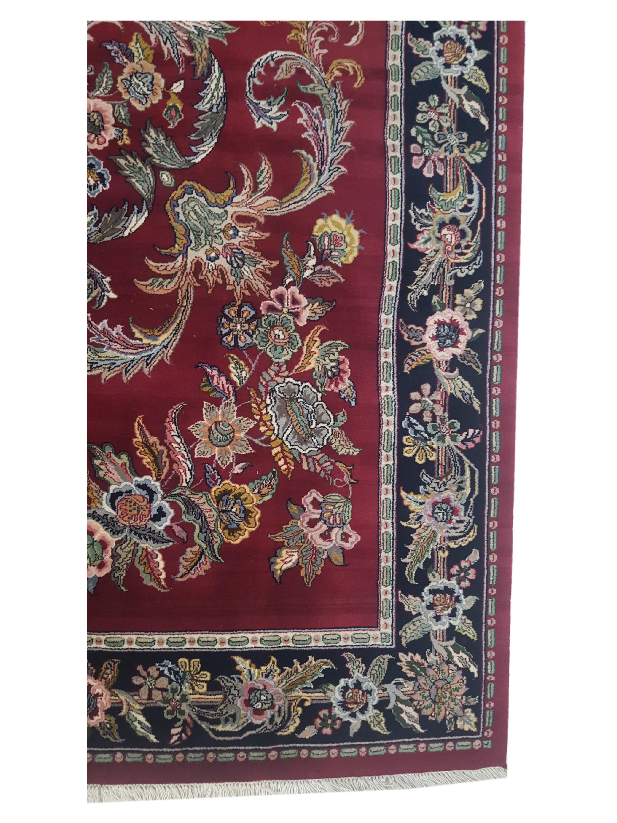Loom Hand Knotted Burgundy 9x12 - Image 4 of 6