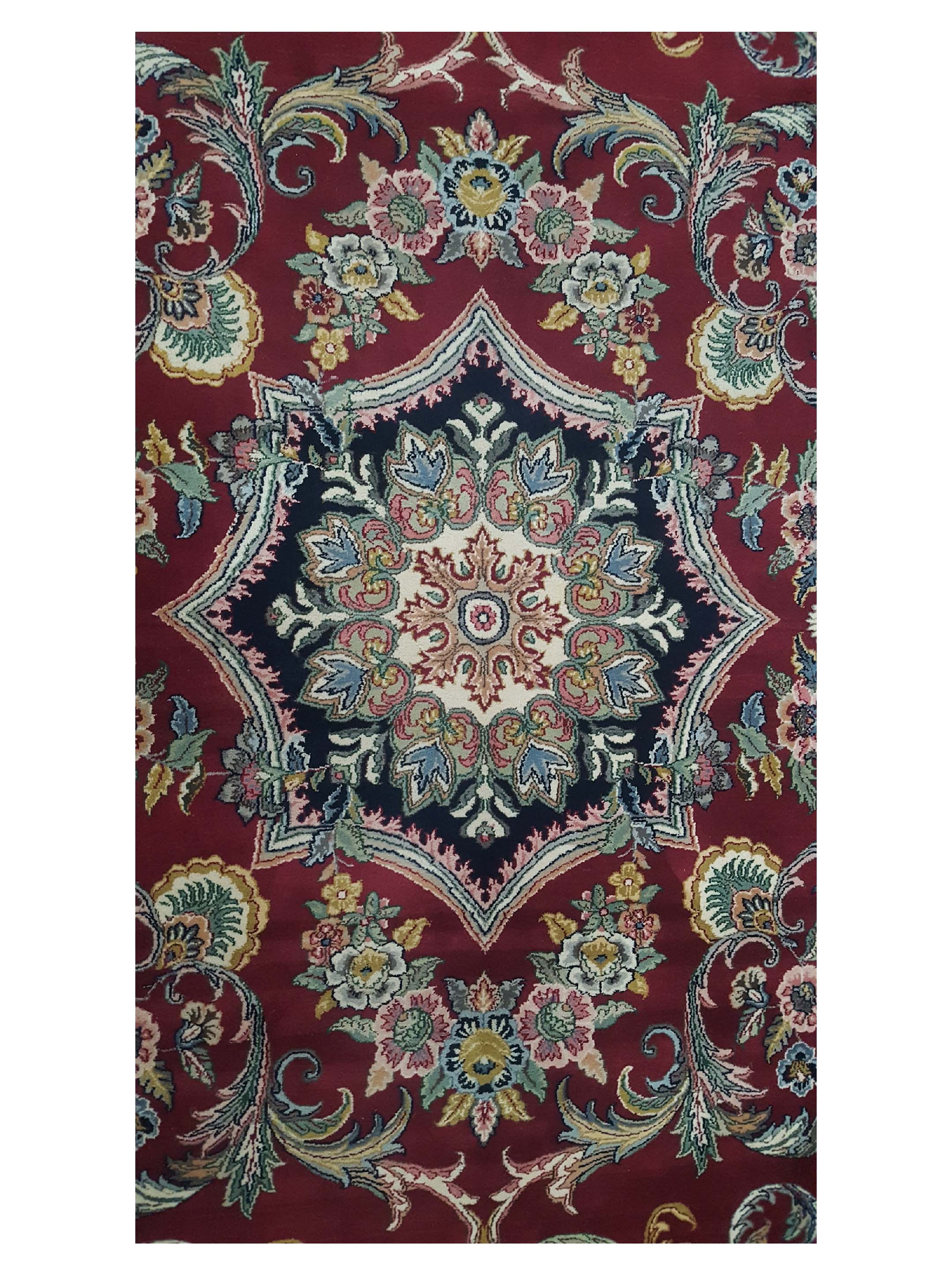 Loom Hand Knotted Burgundy 9x12 - Image 5 of 6