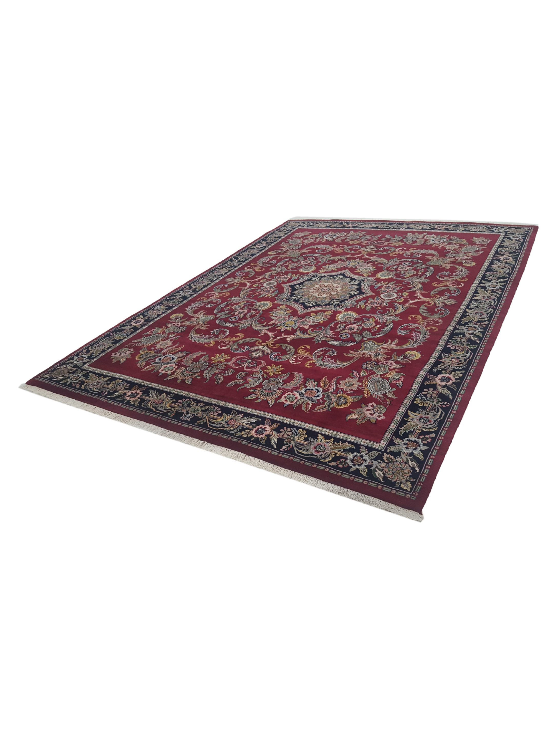 Loom Hand Knotted Burgundy 9x12 - Image 6 of 6