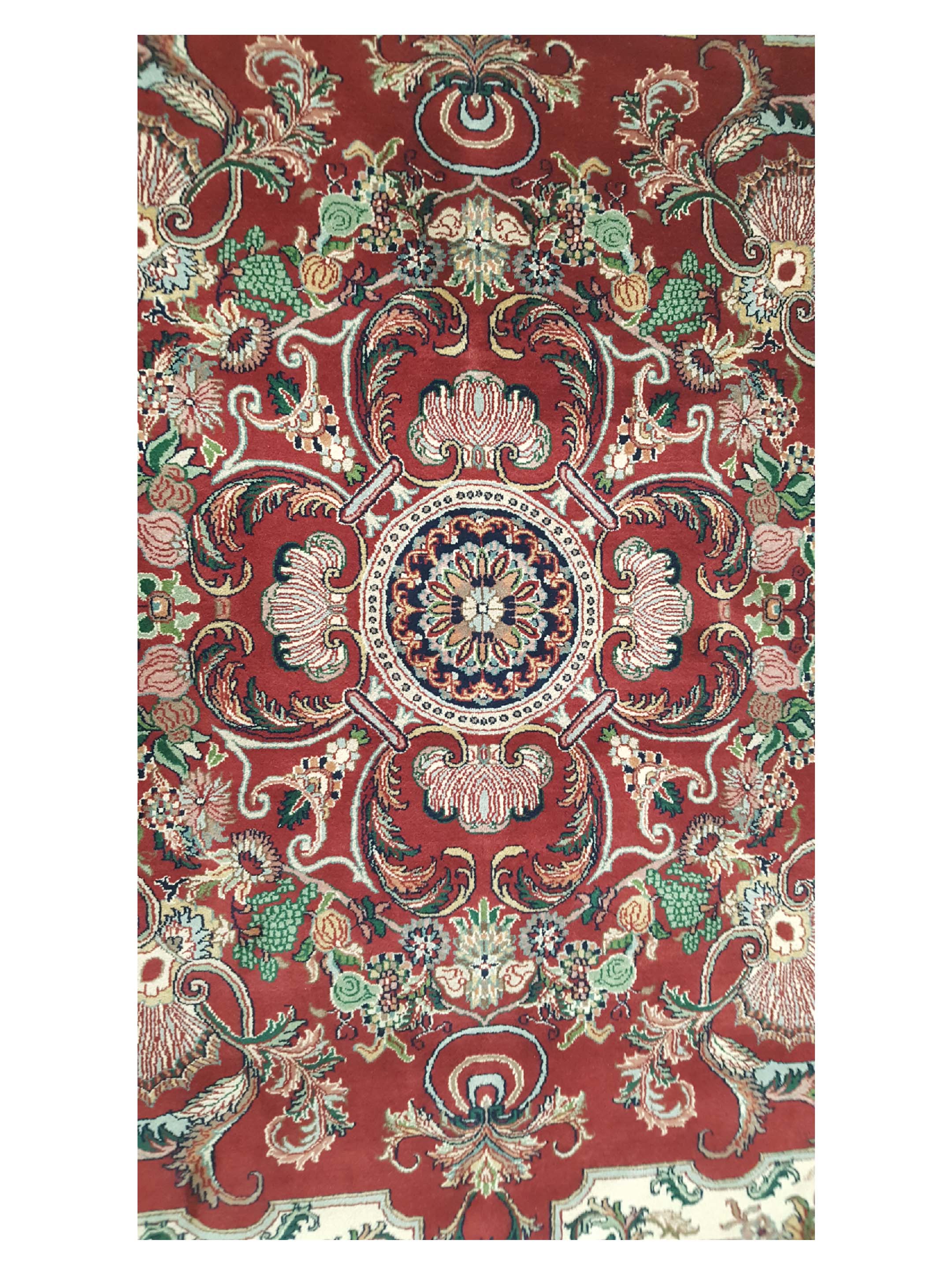 Classic Hand Knotted Red 9x12 - Image 5 of 6