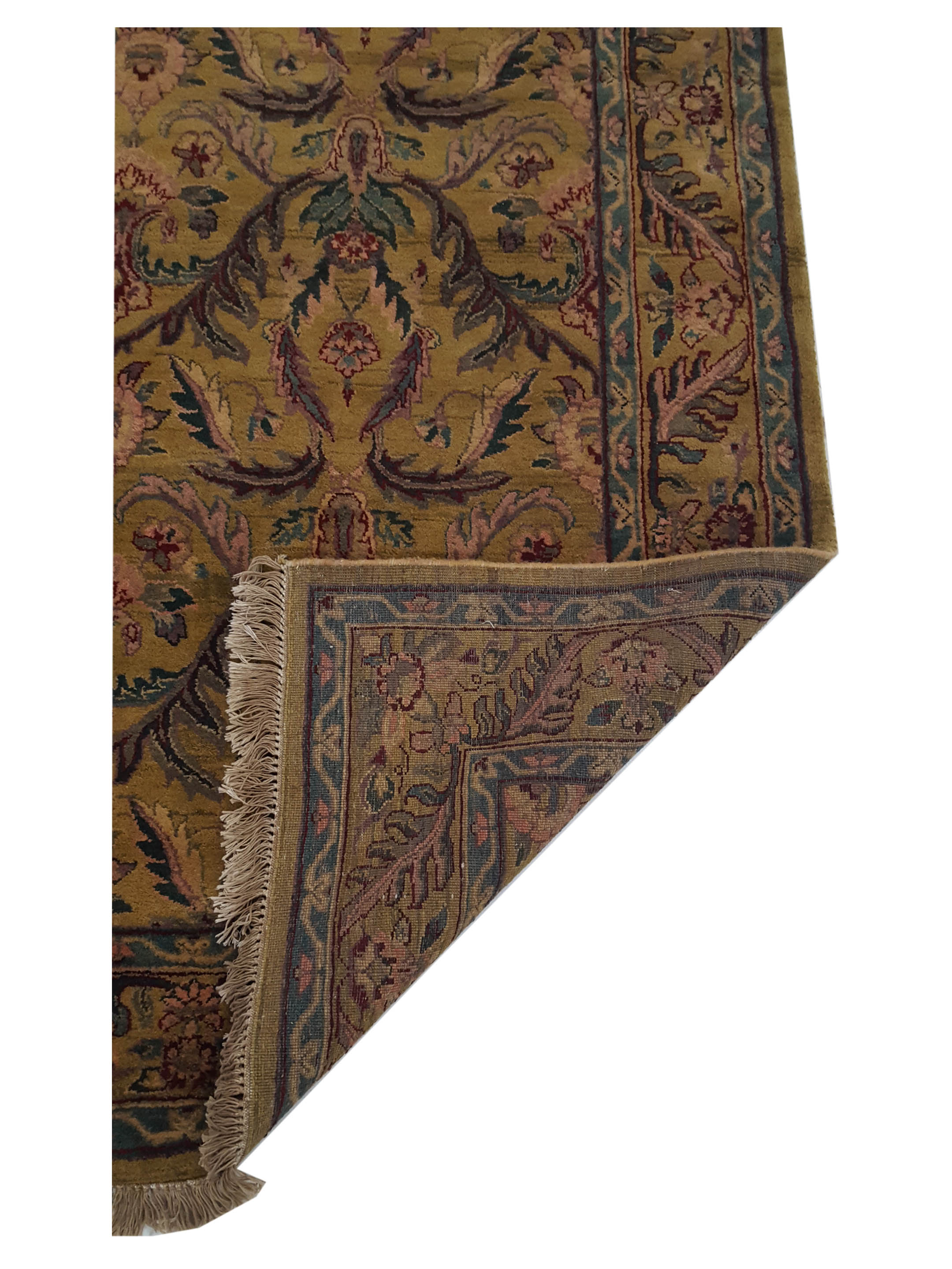 Agra Hand Knotted Gold 5x7 - Image 3 of 6