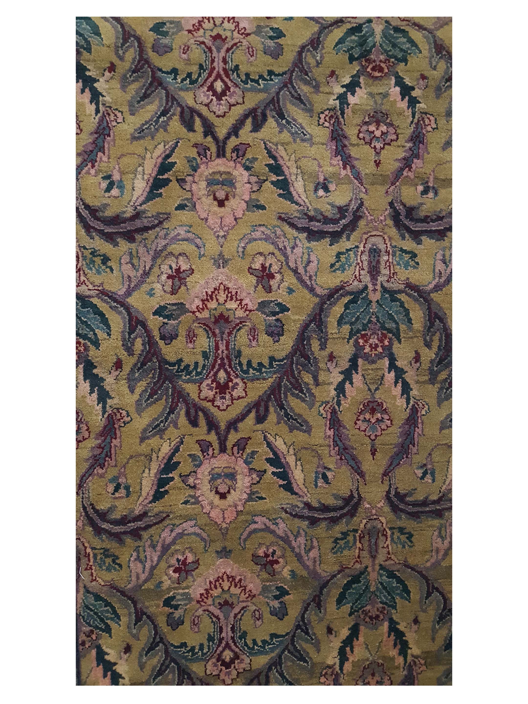 Agra Hand Knotted Gold 5x7 - Image 5 of 6