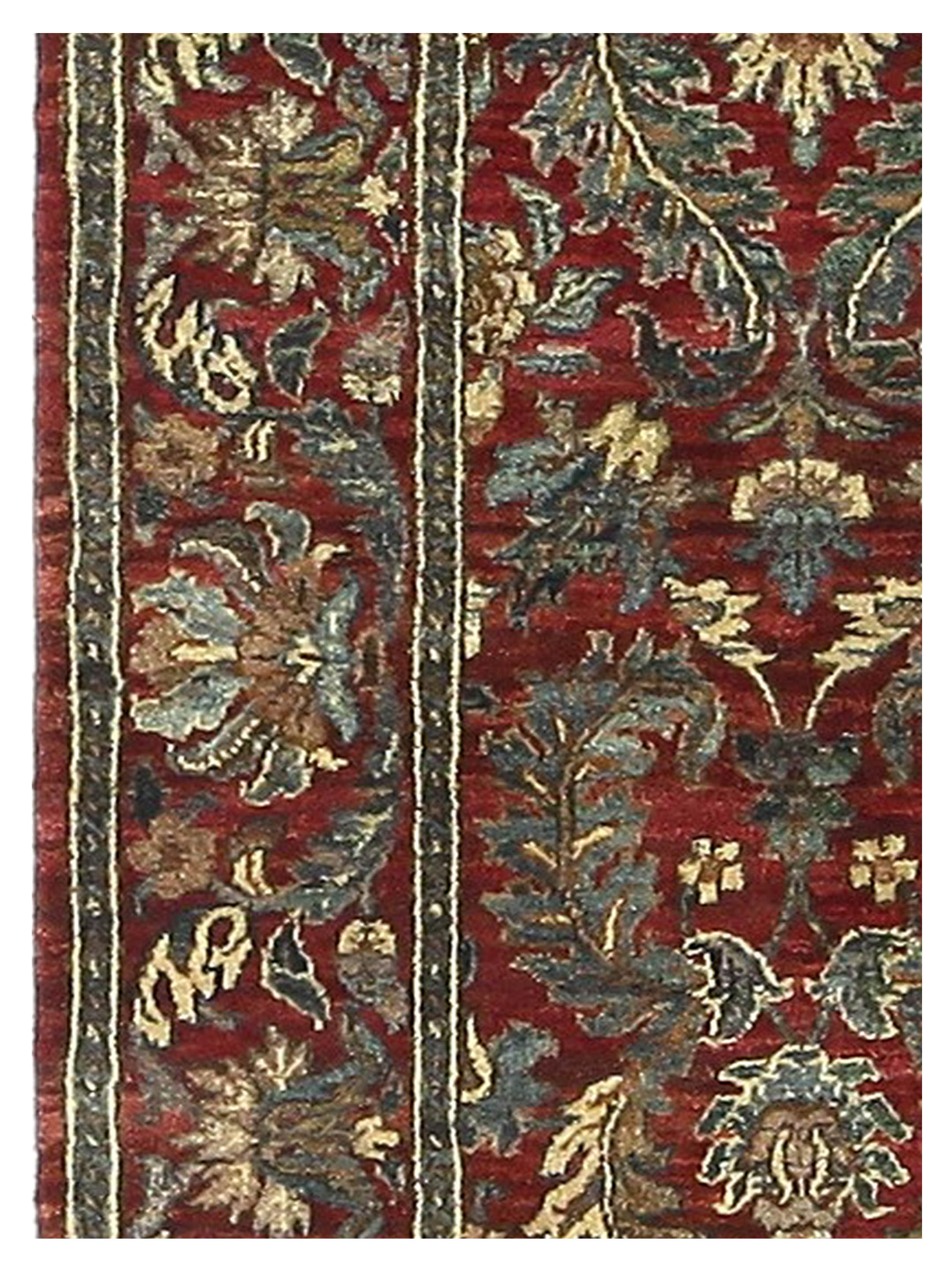 Agra Hand Knotted Red 4x6 - Image 4 of 5