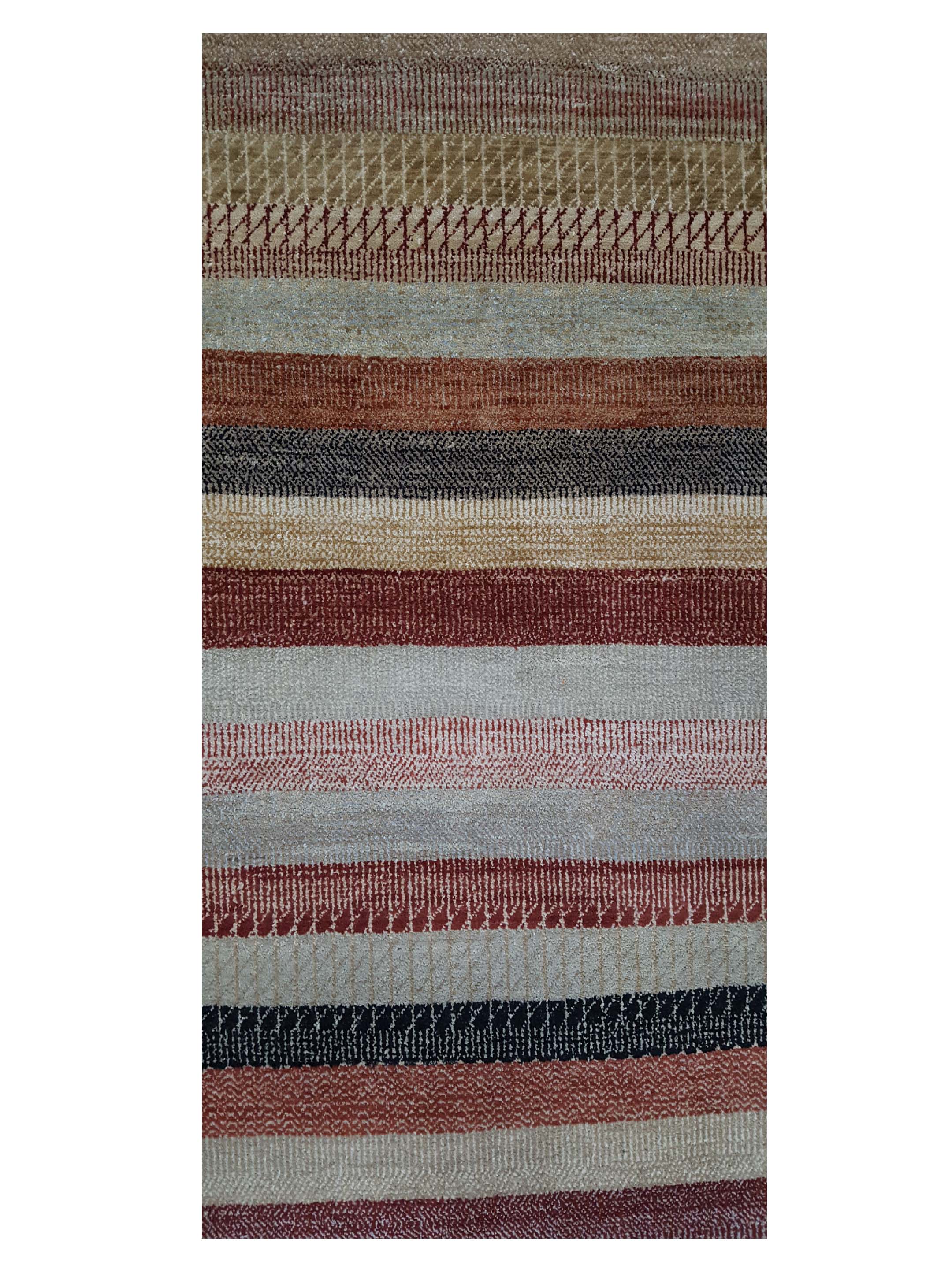Touch Hand Knotted Multi 9x12 - Image 5 of 6