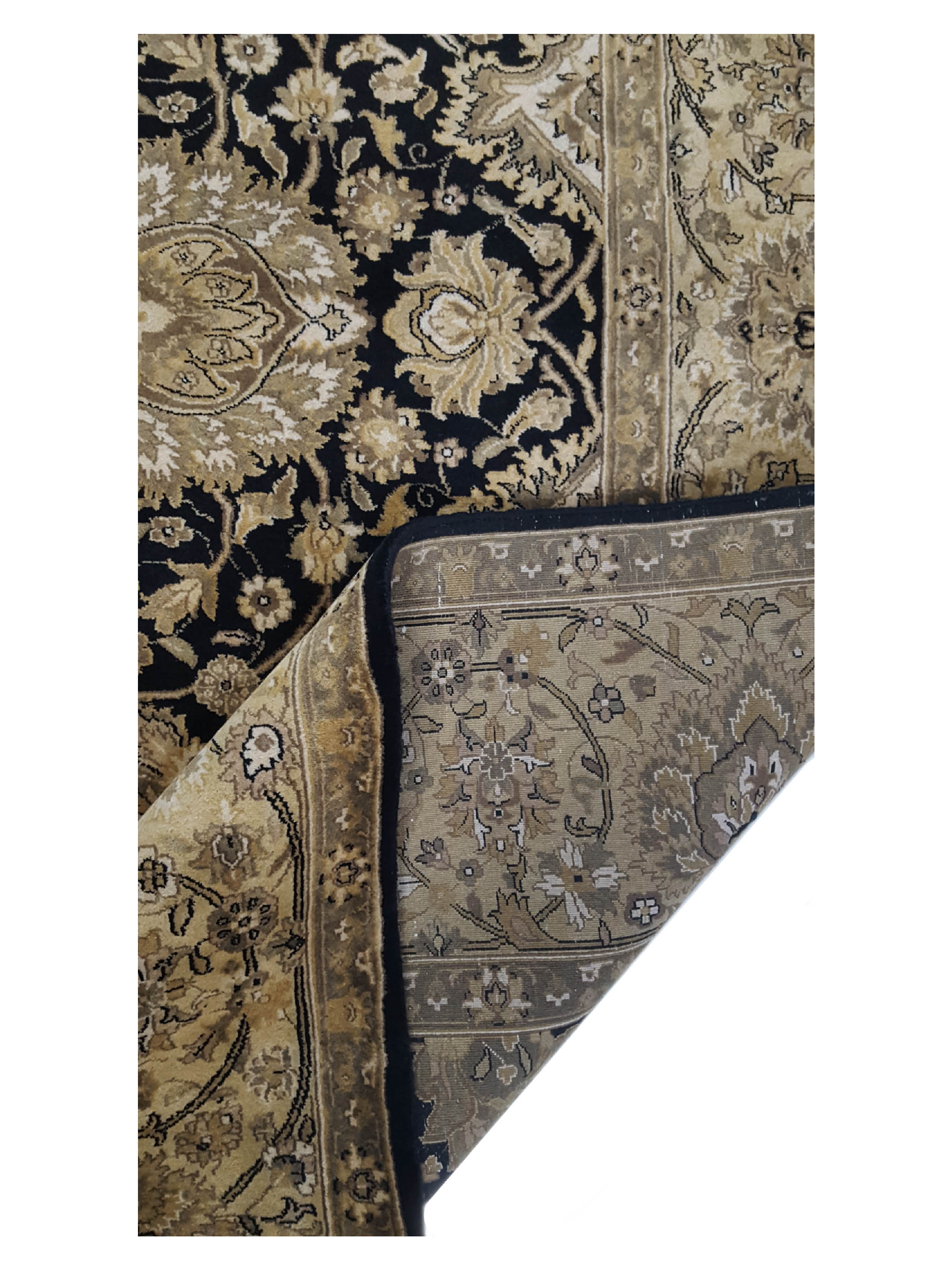 Nouveau Hand Knotted Black 9x12 - Image 3 of 6