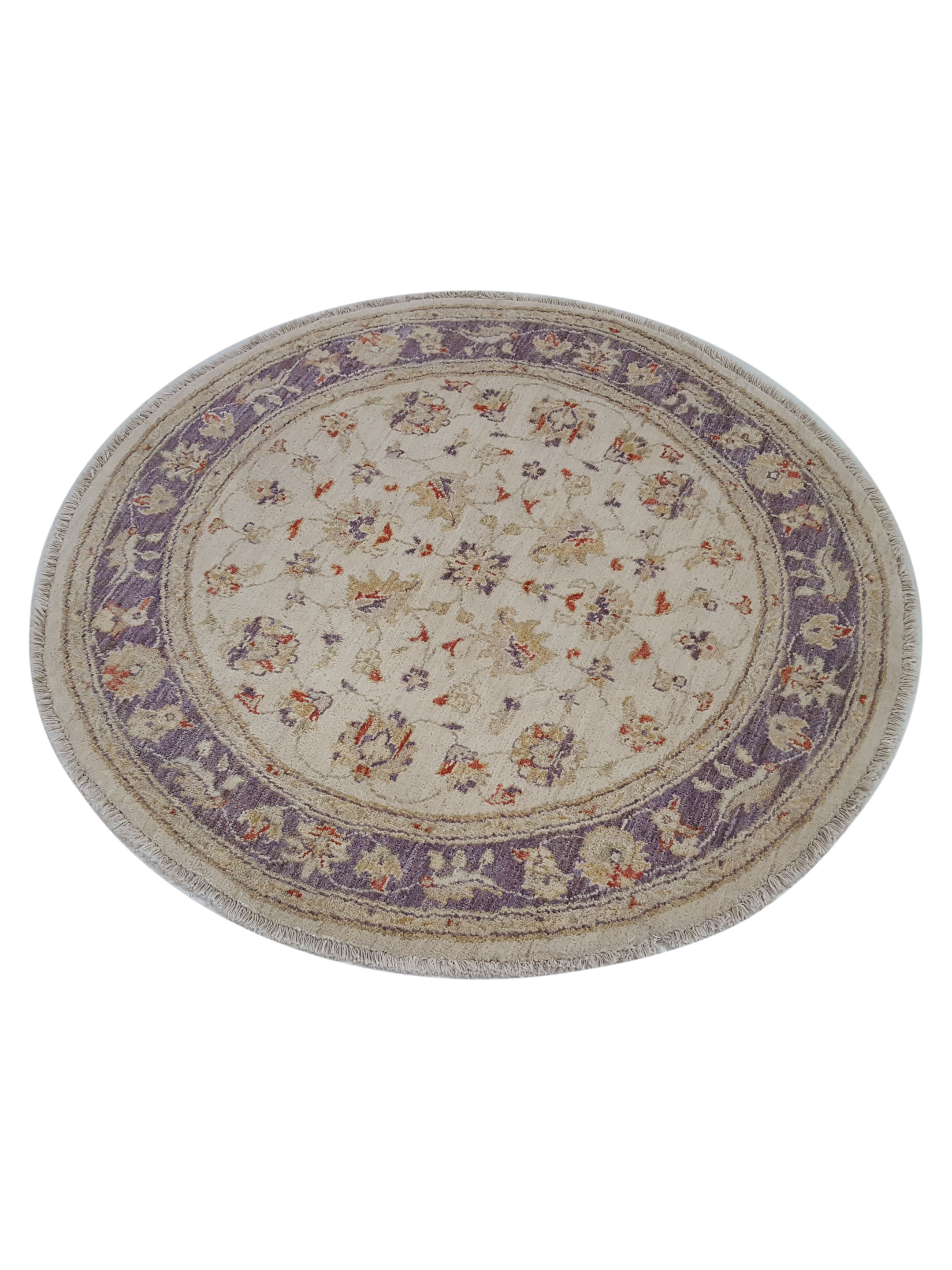 Ziegler Hand Knotted Ivory 4x4 - Image 2 of 6